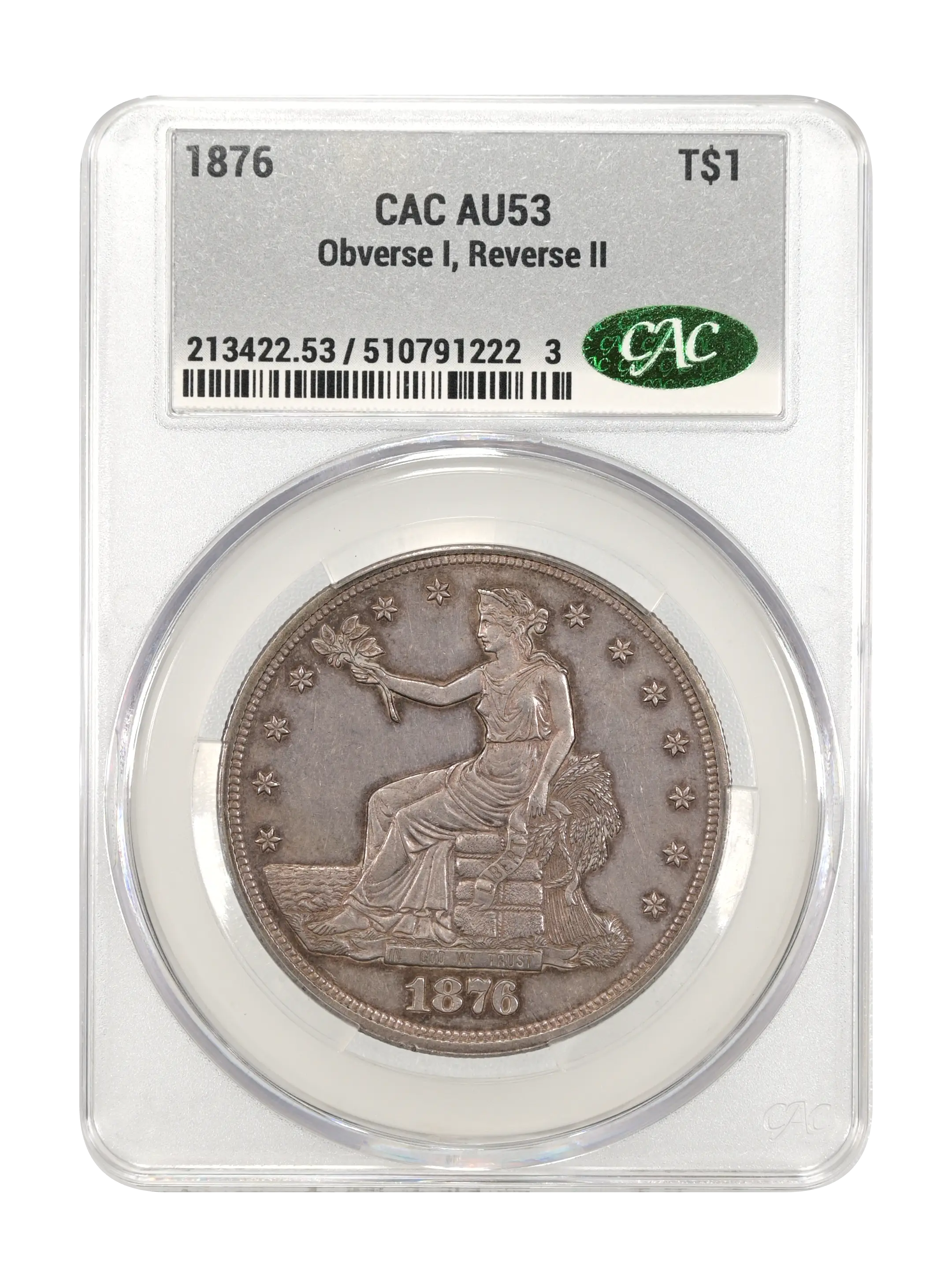 1876 Trade$ Obverse I, Reverse II MS thumbnail 20