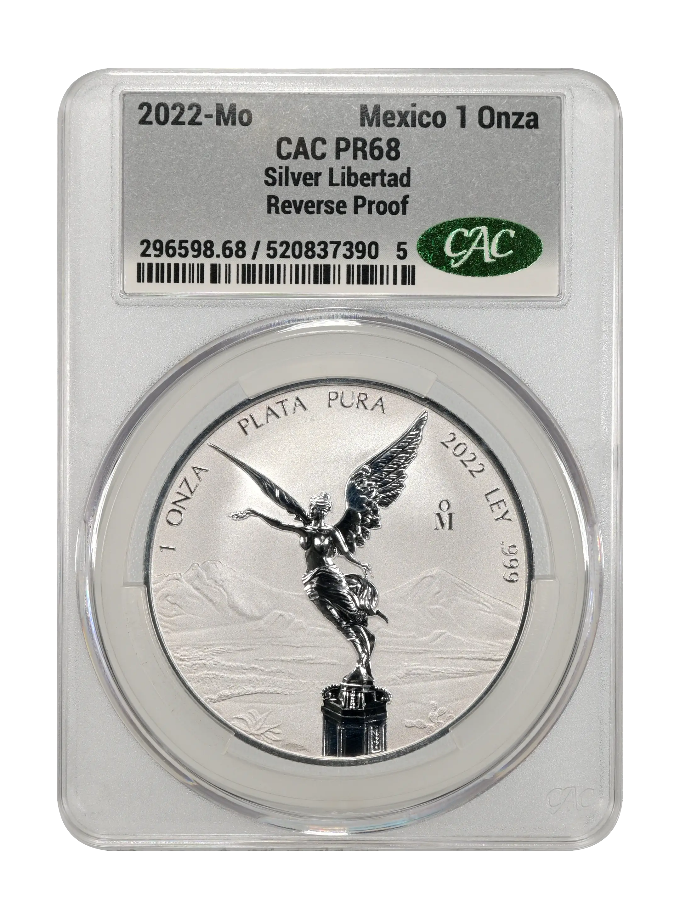 2022-Mo 1 Onza Libertad, Silver, Reverse Proof PR (KM-639) thumbnail 5