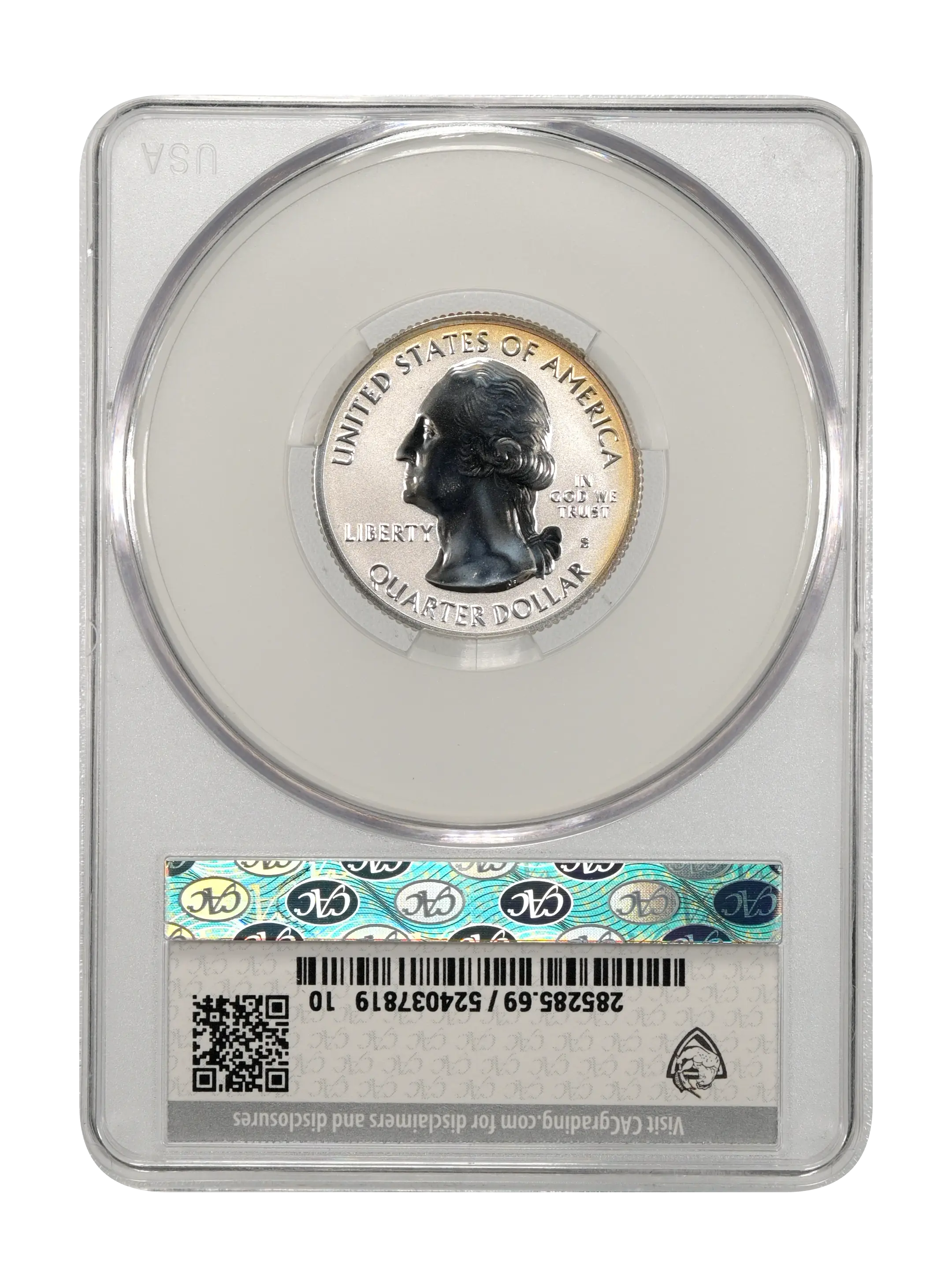 2018-S 25c Block Island, Silver, Reverse Proof PR thumbnail 13