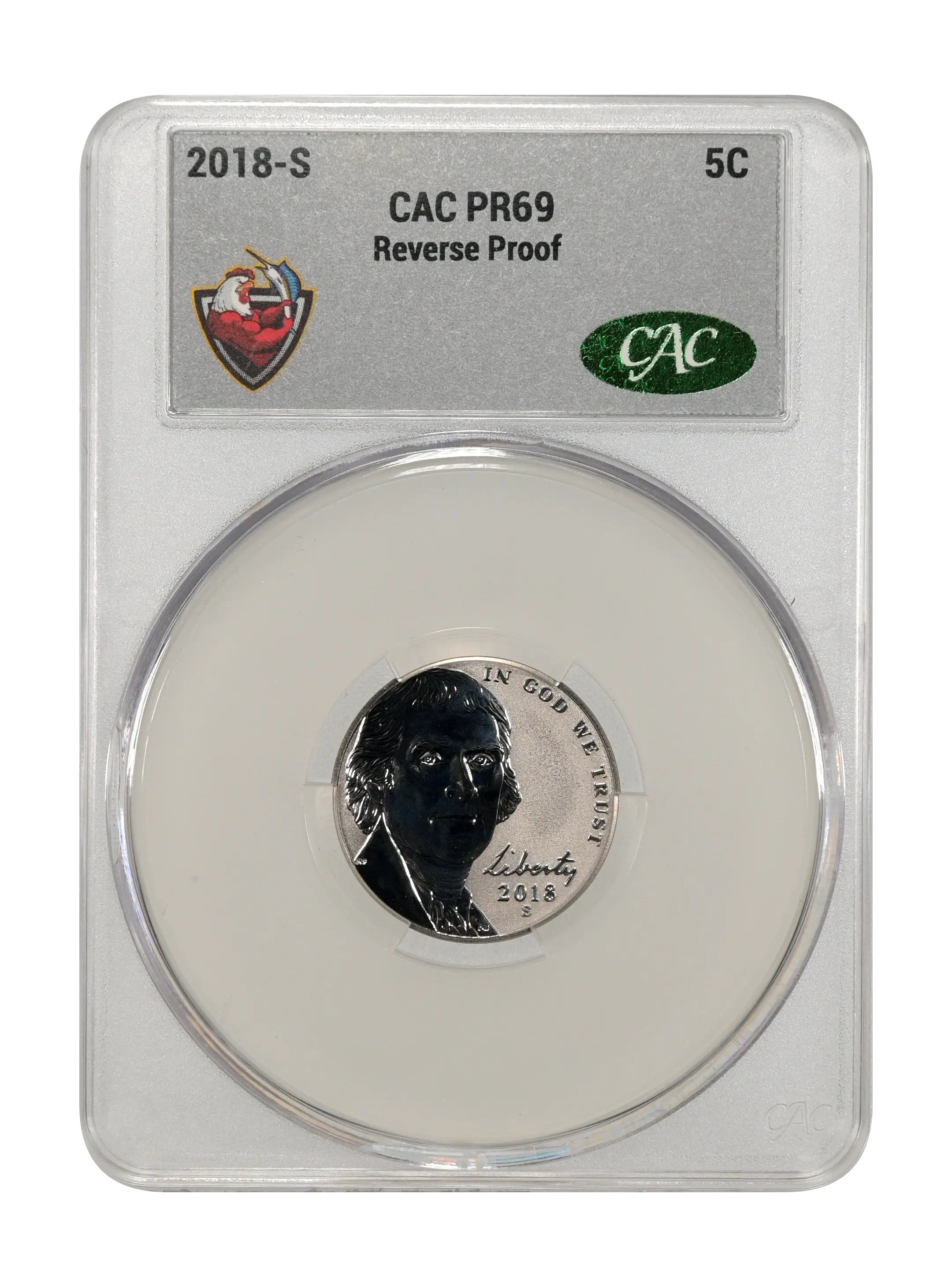 2018-S 5c Reverse Proof PR thumbnail 8