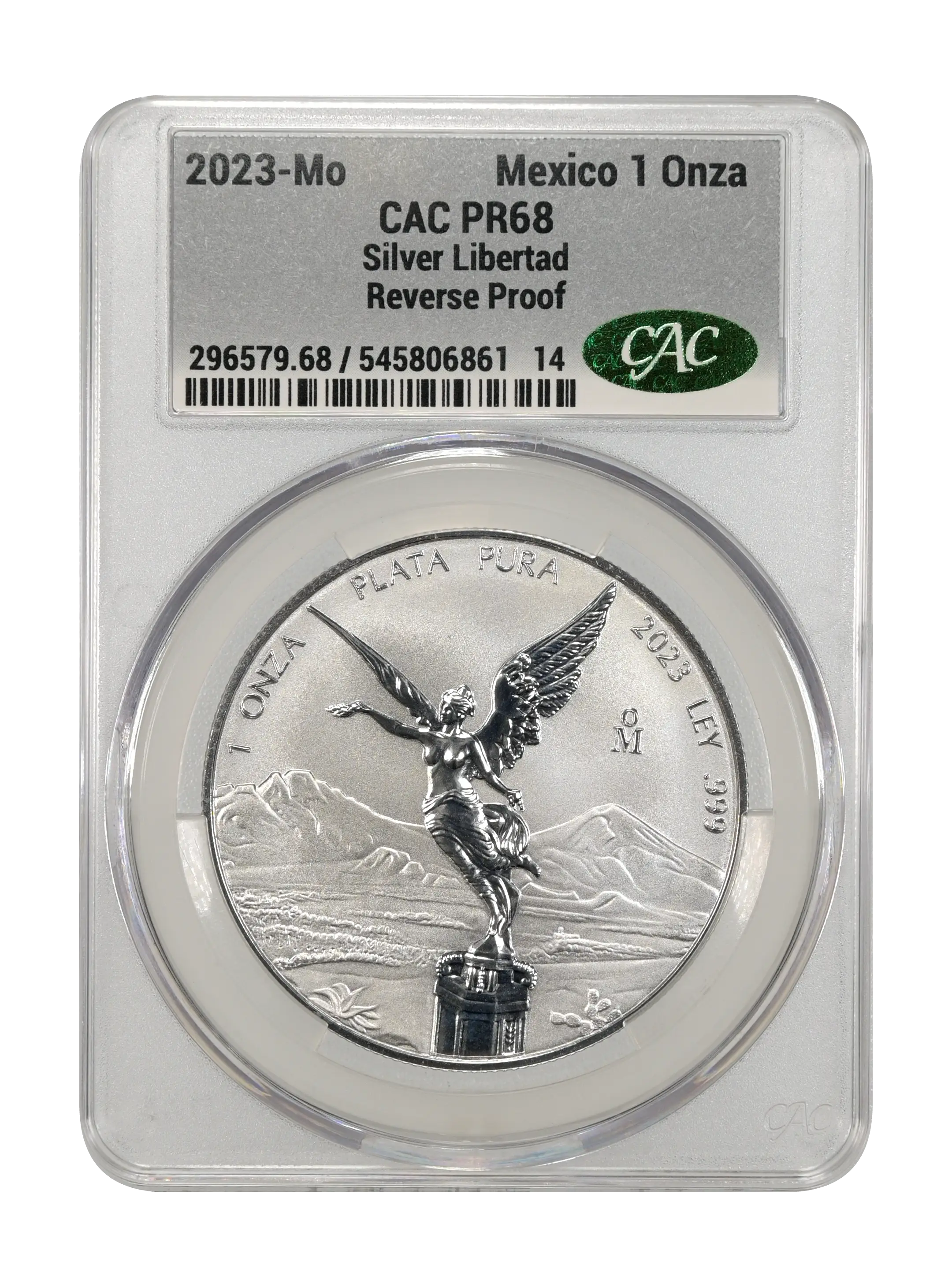 2023-Mo 1 Onza Libertad, Silver, Reverse Proof PR (KM-639) thumbnail 3