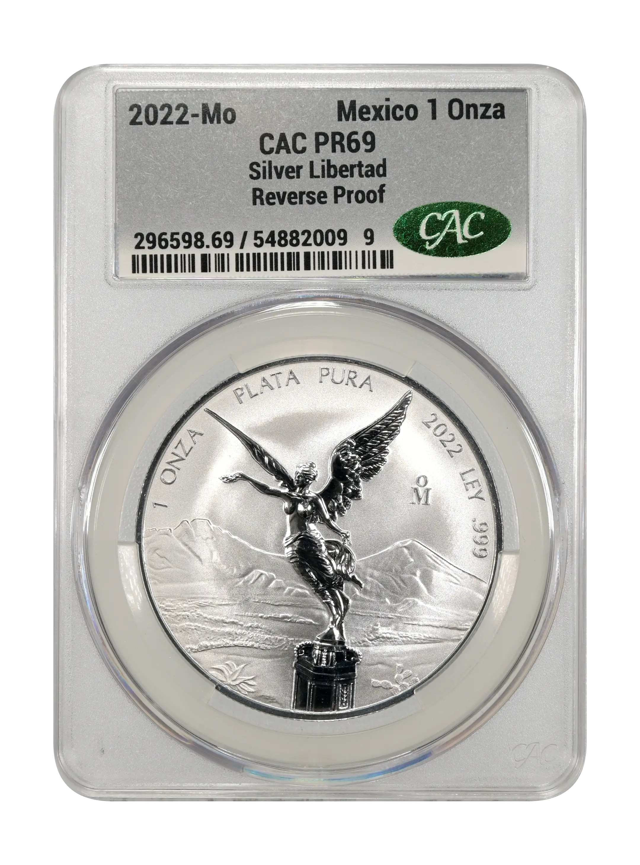 2022-Mo 1 Onza Libertad, Silver, Reverse Proof PR (KM-639) thumbnail 2