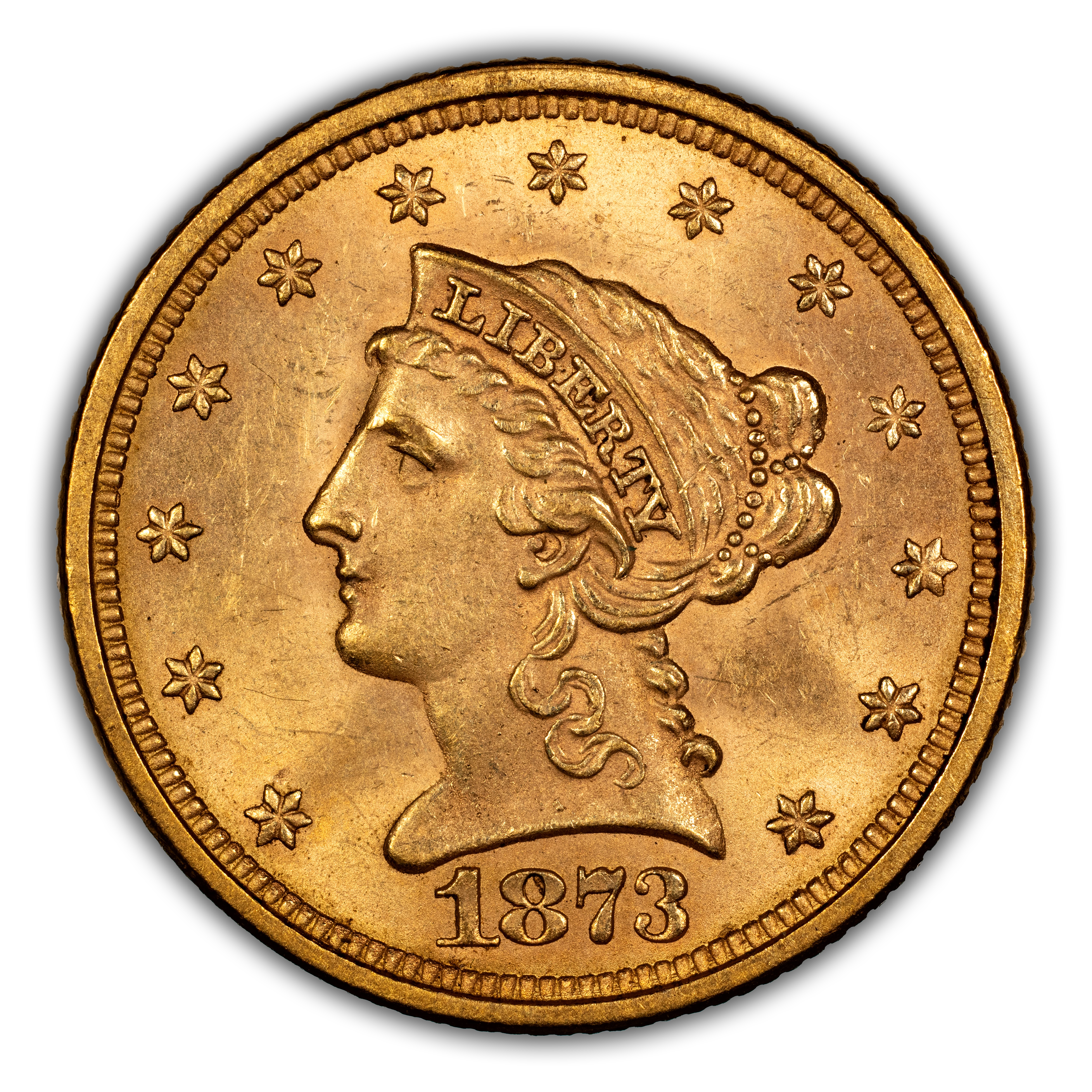 1873 $2 1/2 Open 3 MS