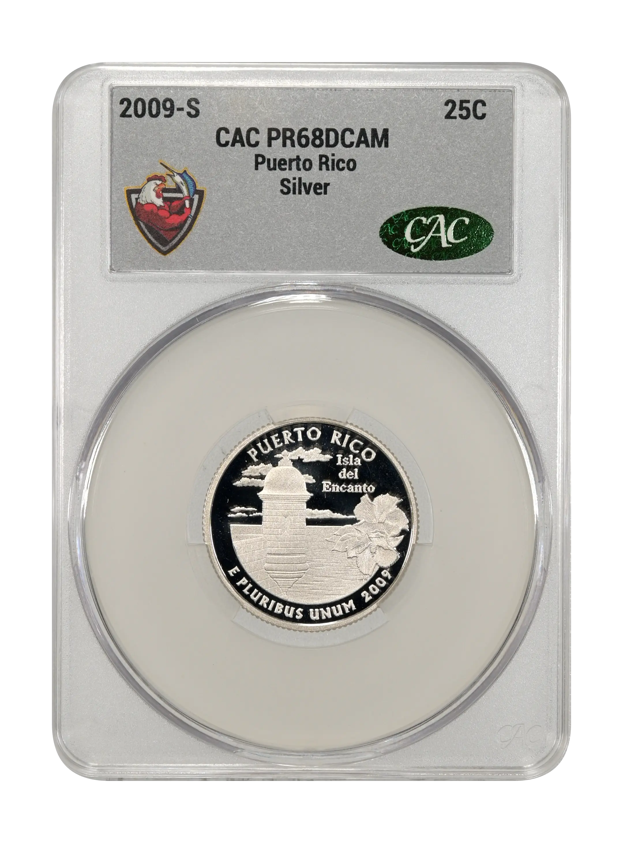 2009-S 25c Puerto Rico, Silver PR DCAM thumbnail 5