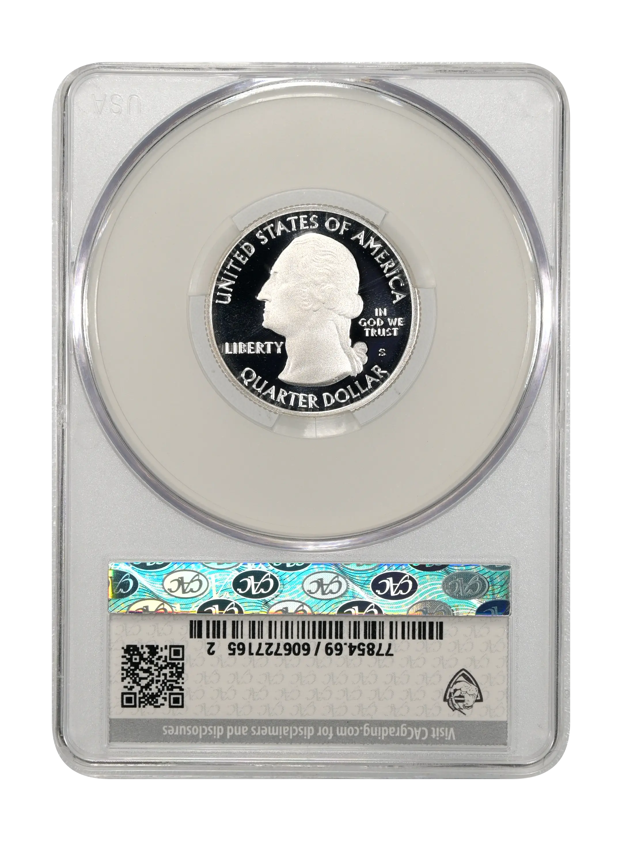 2018-S 25c Pictured Rocks , Silver PR DCAM thumbnail 9