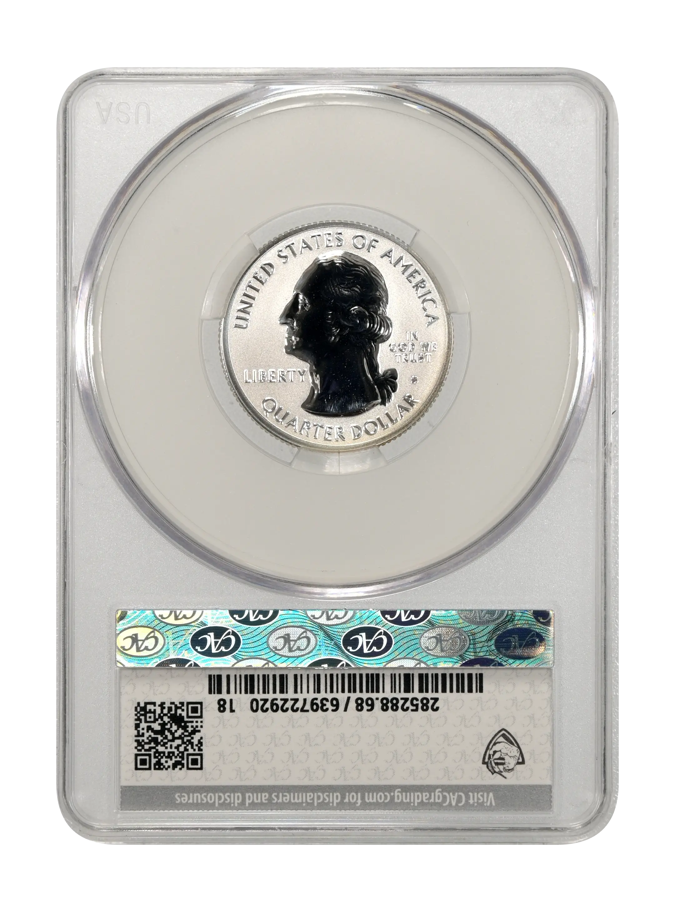 2018-S 25c Voyageurs, Silver, Reverse Proof PR thumbnail 16