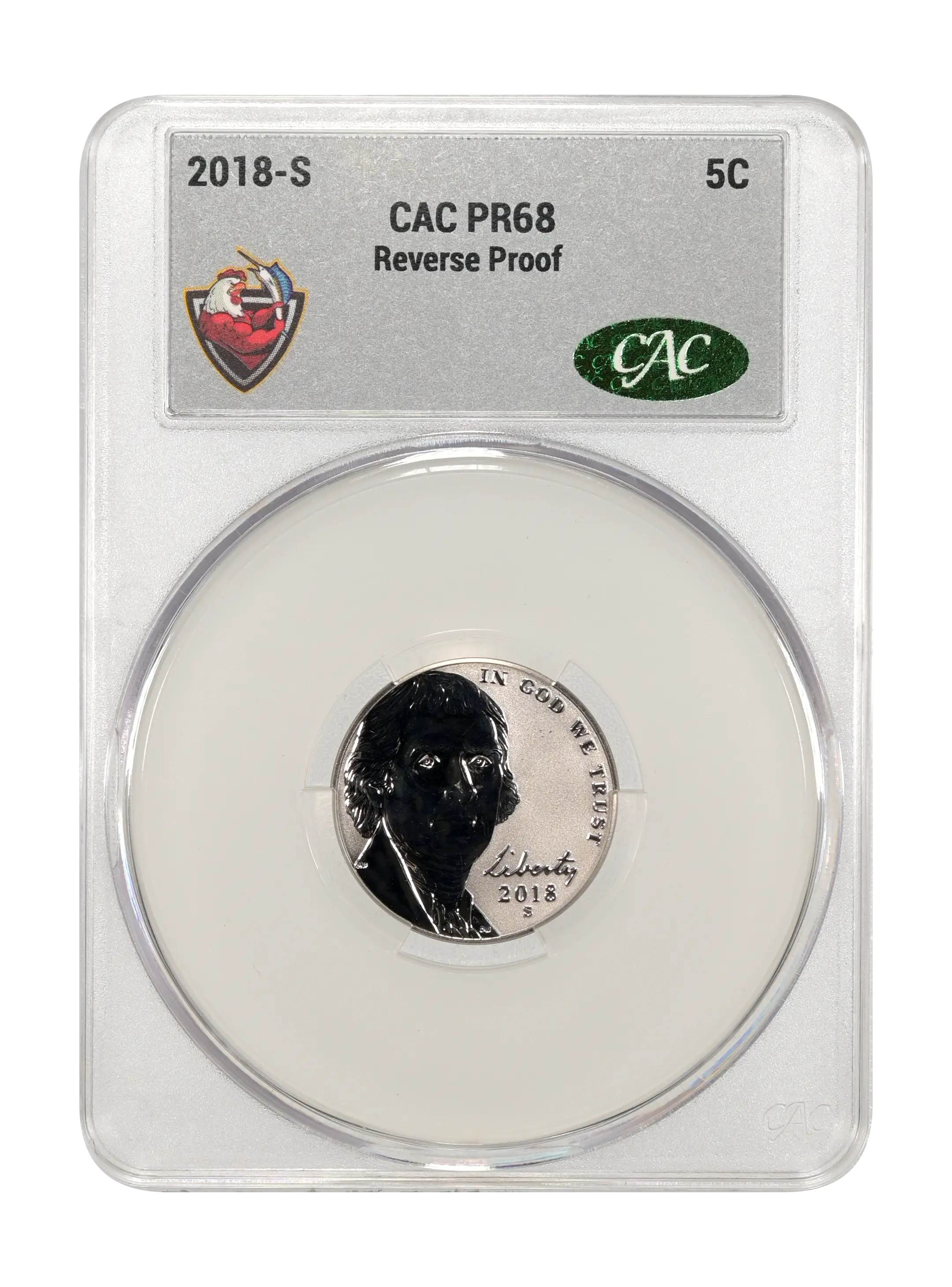 2018-S 5c Reverse Proof PR thumbnail 9