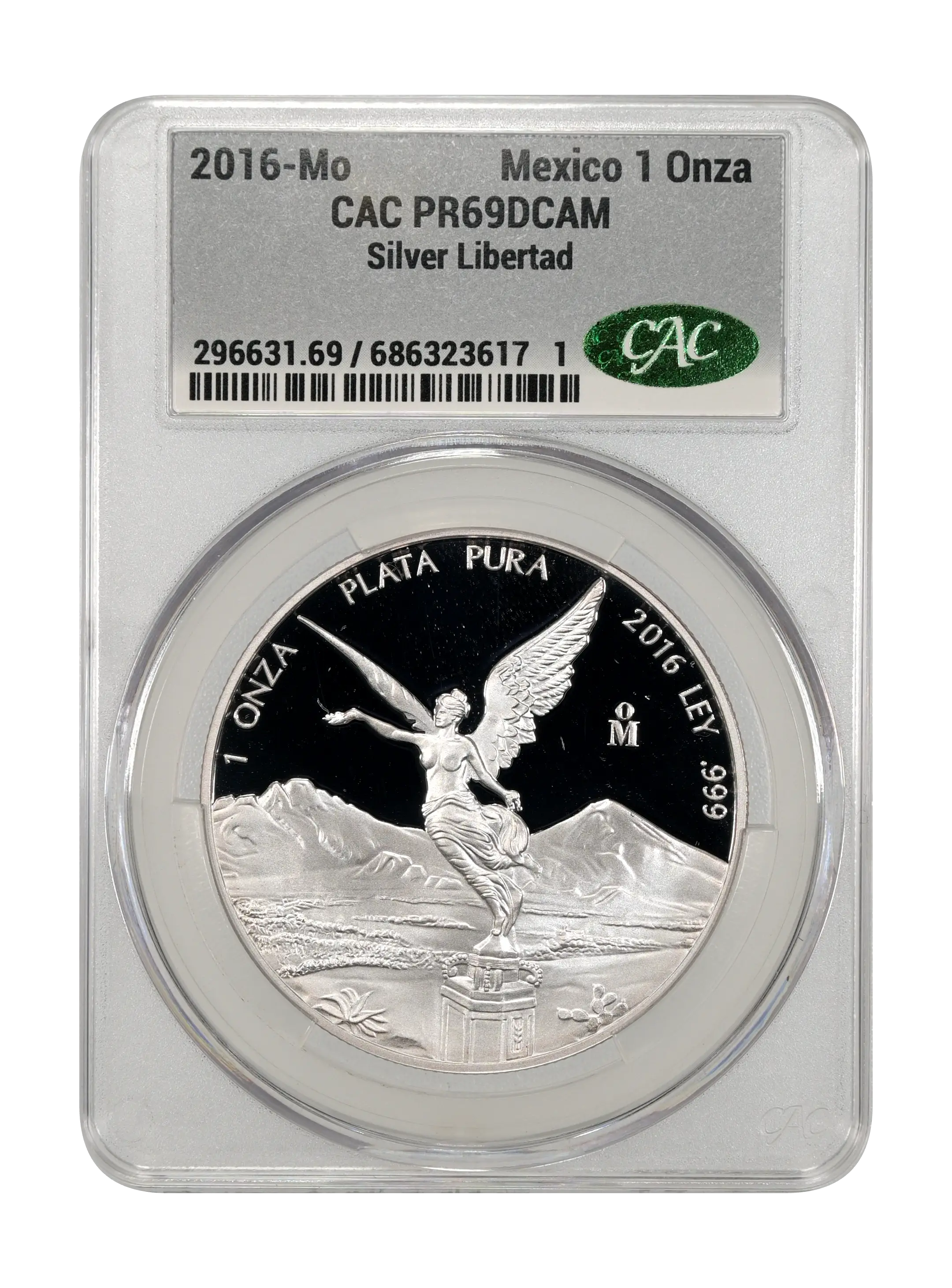 2016-Mo 1 Onza Libertad, Silver PR DCAM (KM-639) thumbnail 2