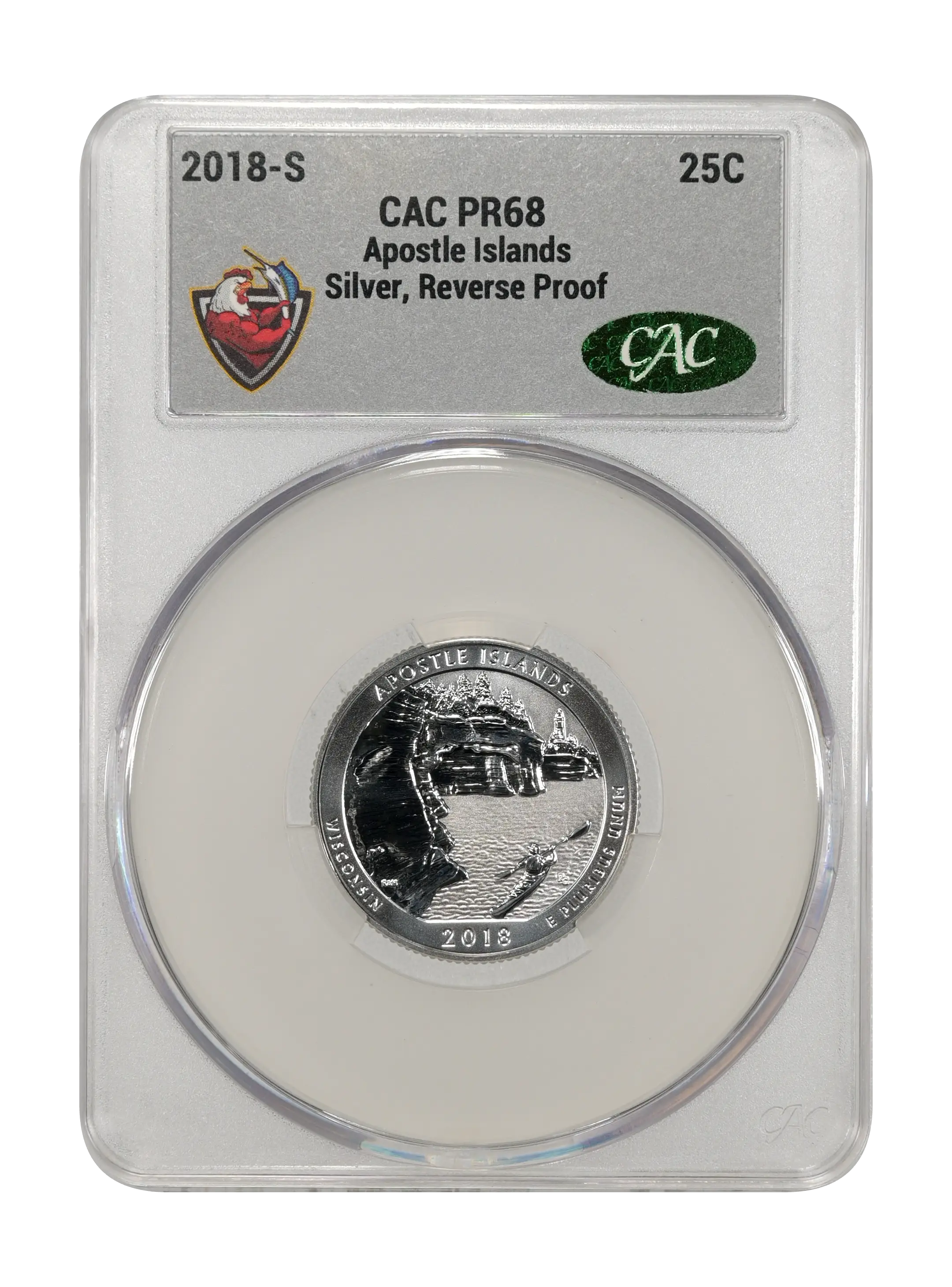 2018-S 25c Apostle Islands, Silver, Reverse Proof PR thumbnail 5