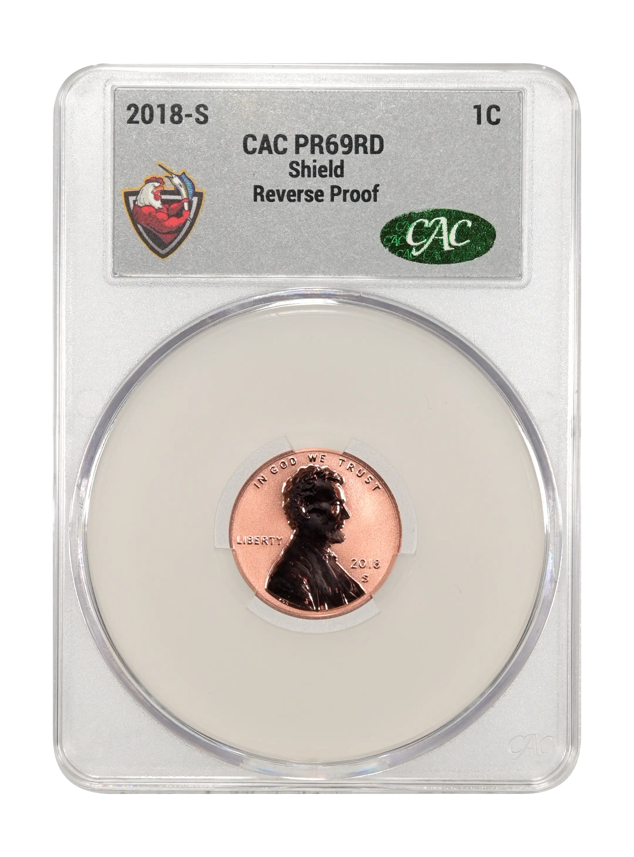 2018-S 1c Shield, Reverse Proof PR RD thumbnail 8