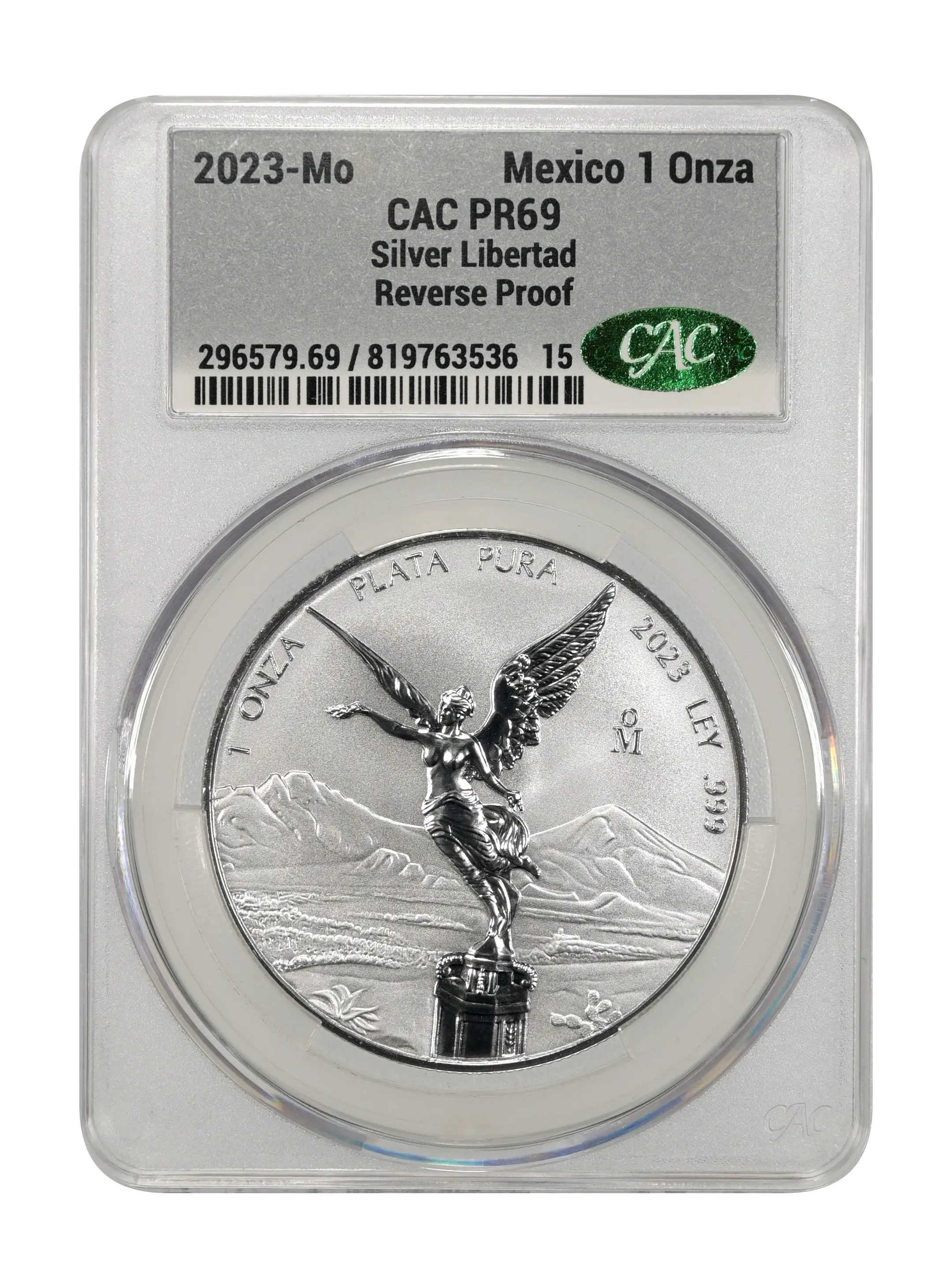 2023-Mo 1 Onza Libertad, Silver, Reverse Proof PR (KM-639) thumbnail 6