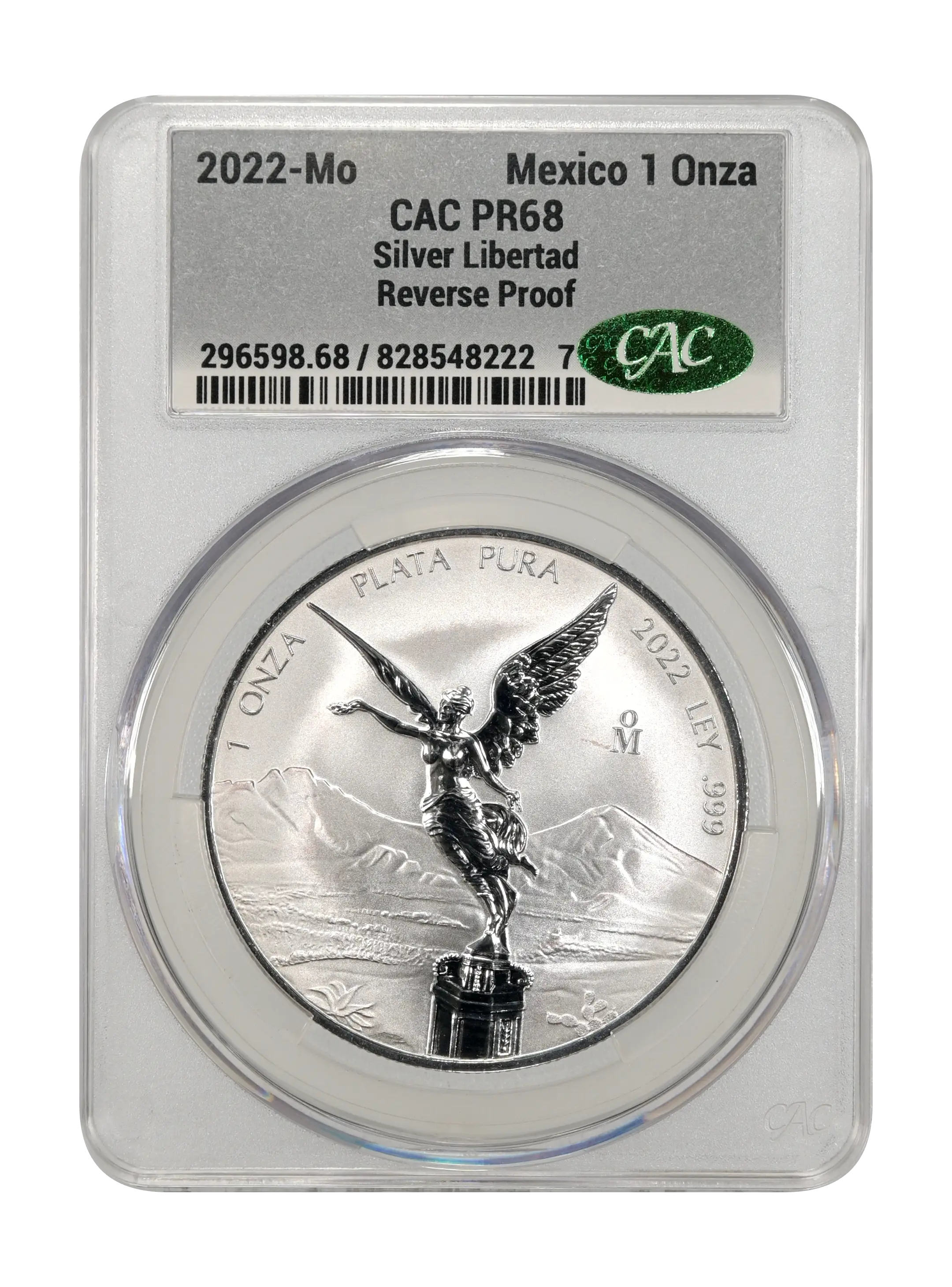 2022-Mo 1 Onza Libertad, Silver, Reverse Proof PR (KM-639) thumbnail 6