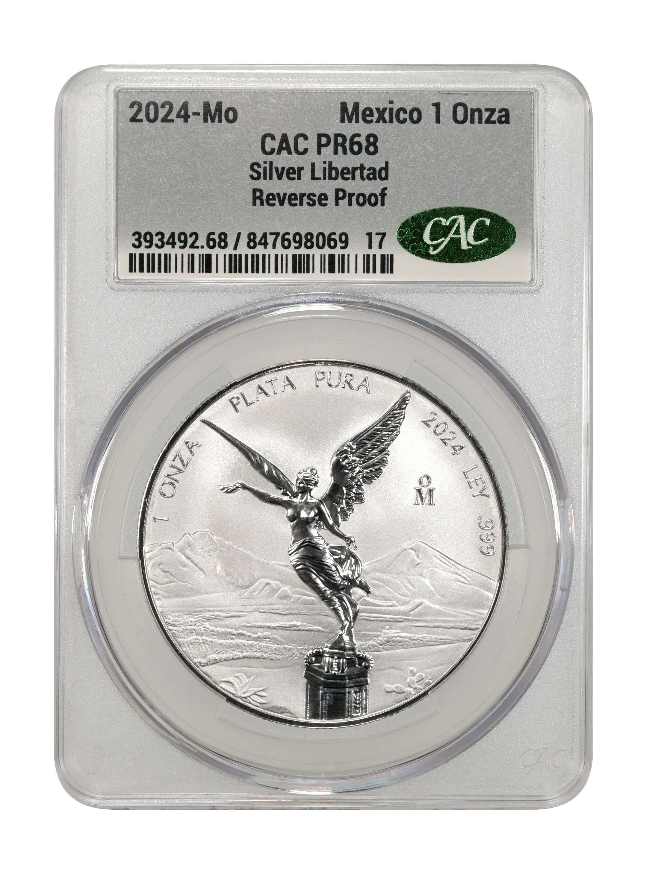 2024-Mo 1 Onza Libertad, Silver, Reverse Proof PR (KM-639) thumbnail 2
