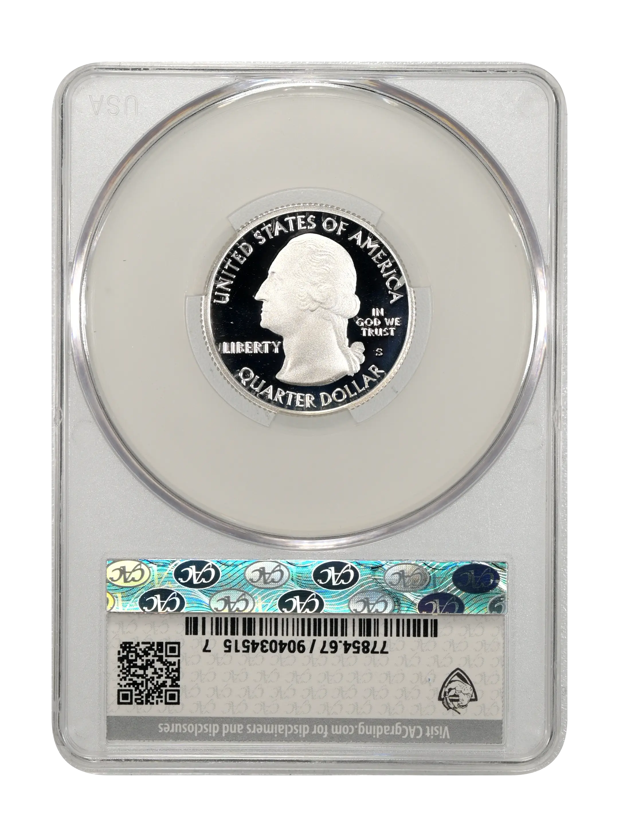 2018-S 25c Pictured Rocks , Silver PR DCAM thumbnail 10