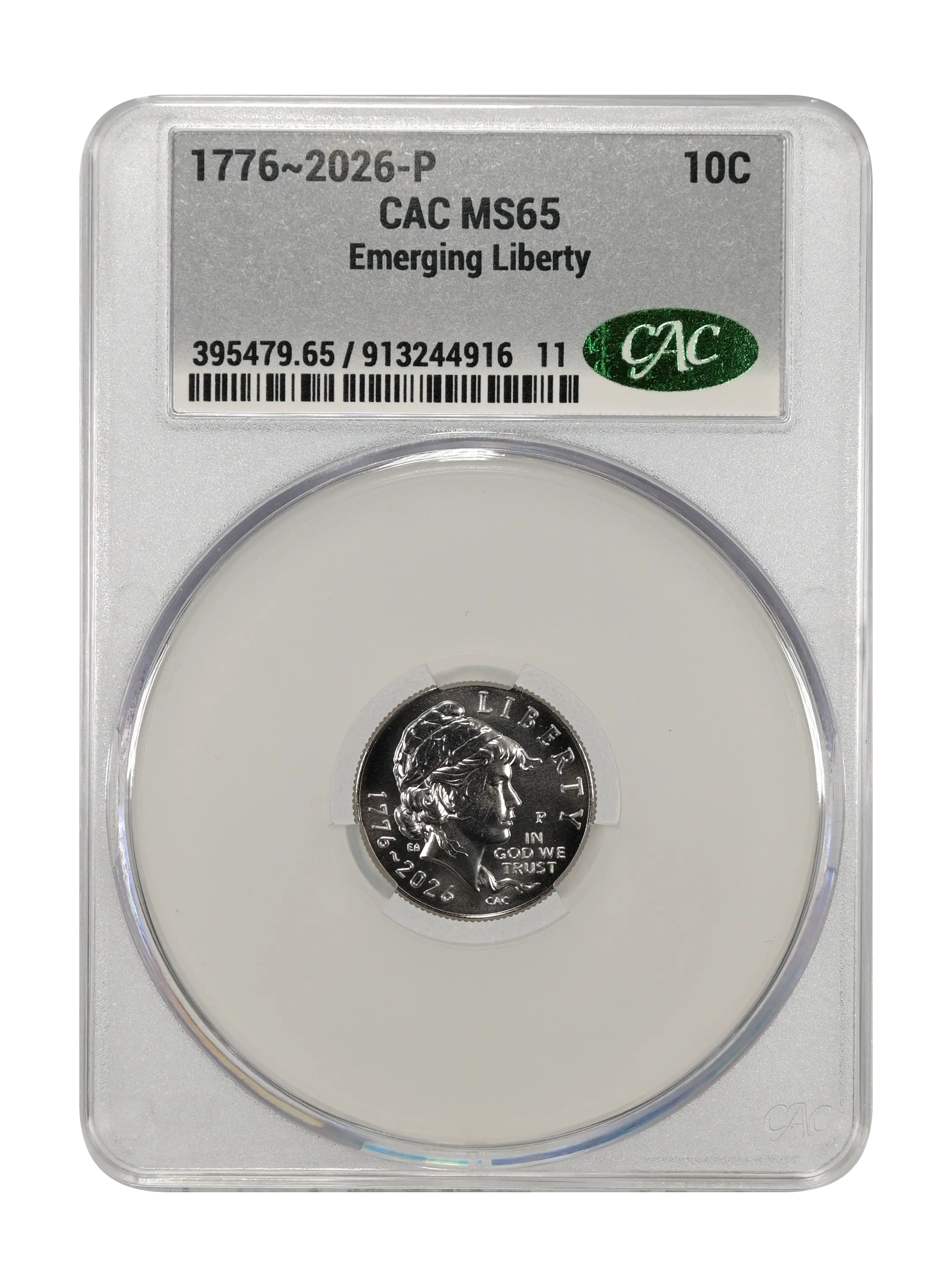 1776~2026-P 10c Emerging Liberty MS thumbnail 7