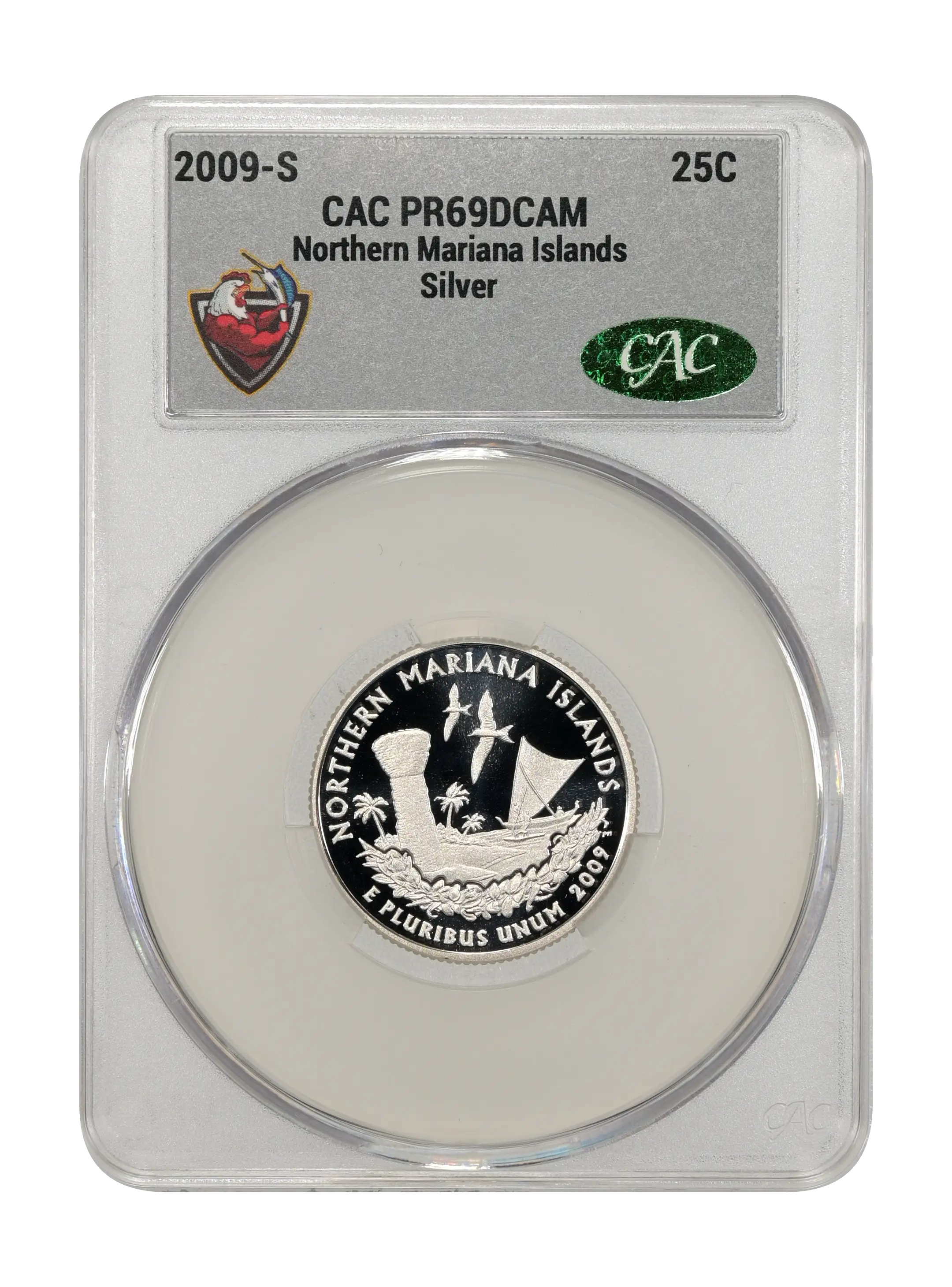 2009-S 25c Northern Mariana Islands, Silver PR DCAM thumbnail 15