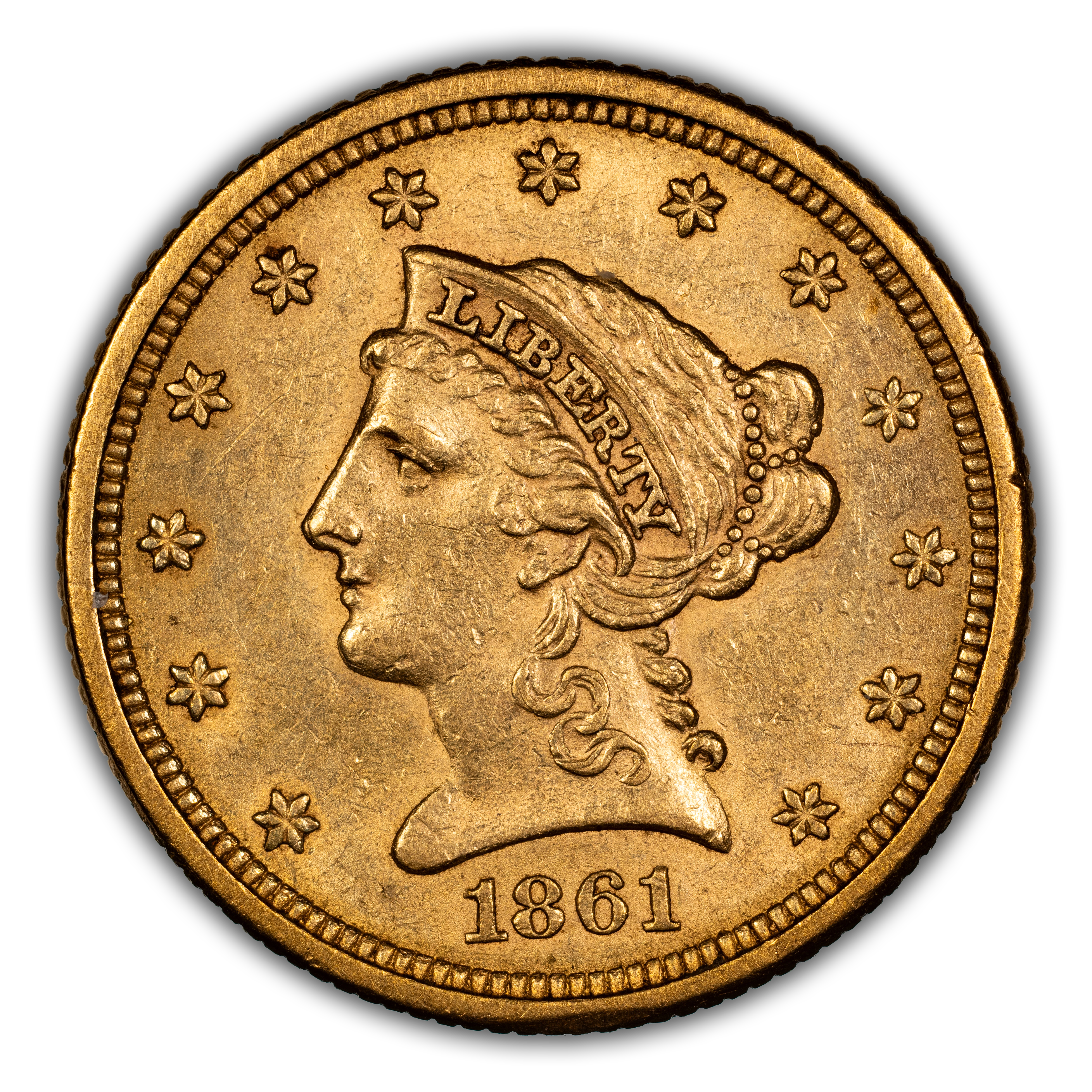 1861 $2 1/2 New Reverse MS thumbnail 5