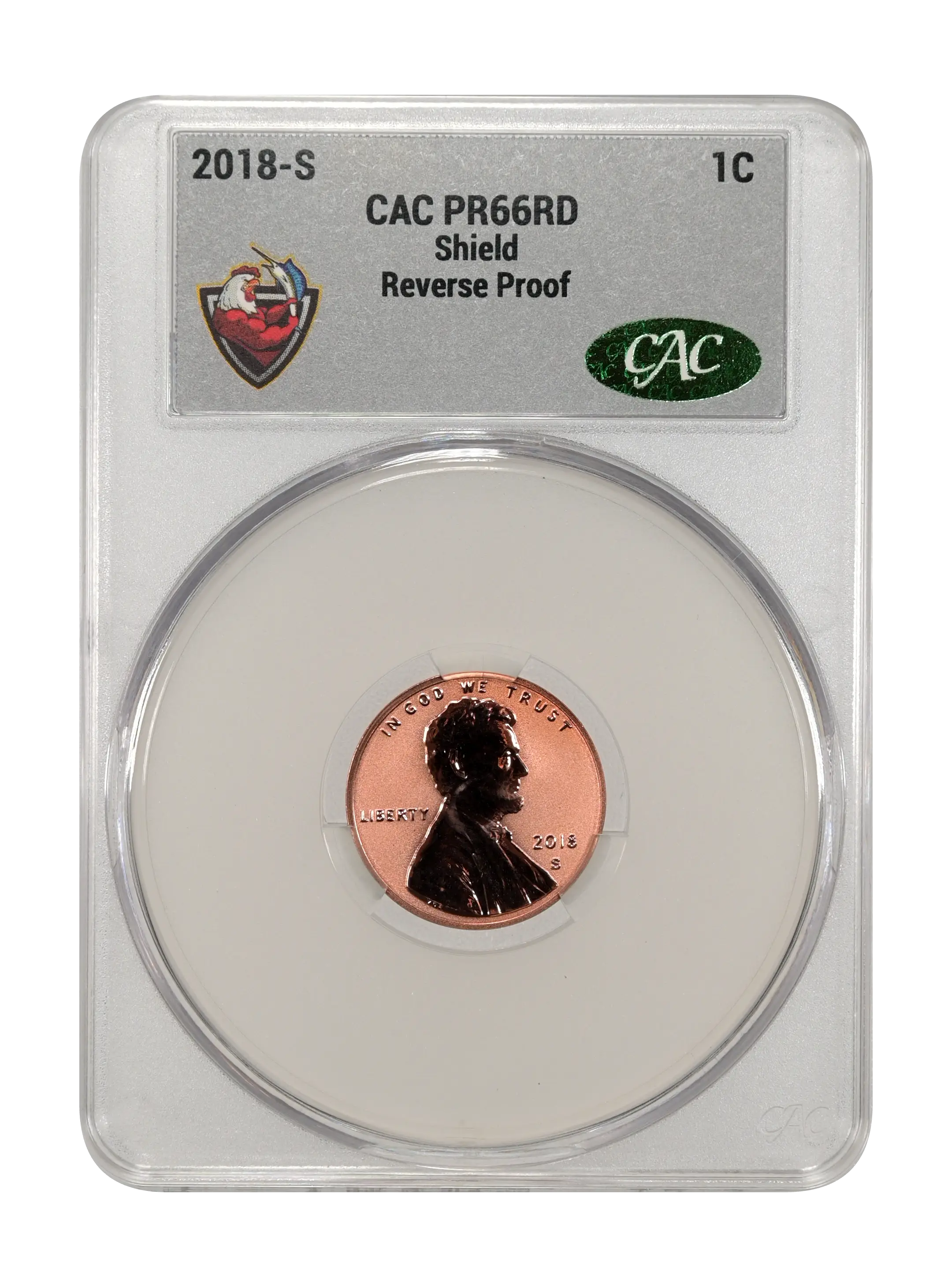 2018-S 1c Shield, Reverse Proof PR RD thumbnail 9