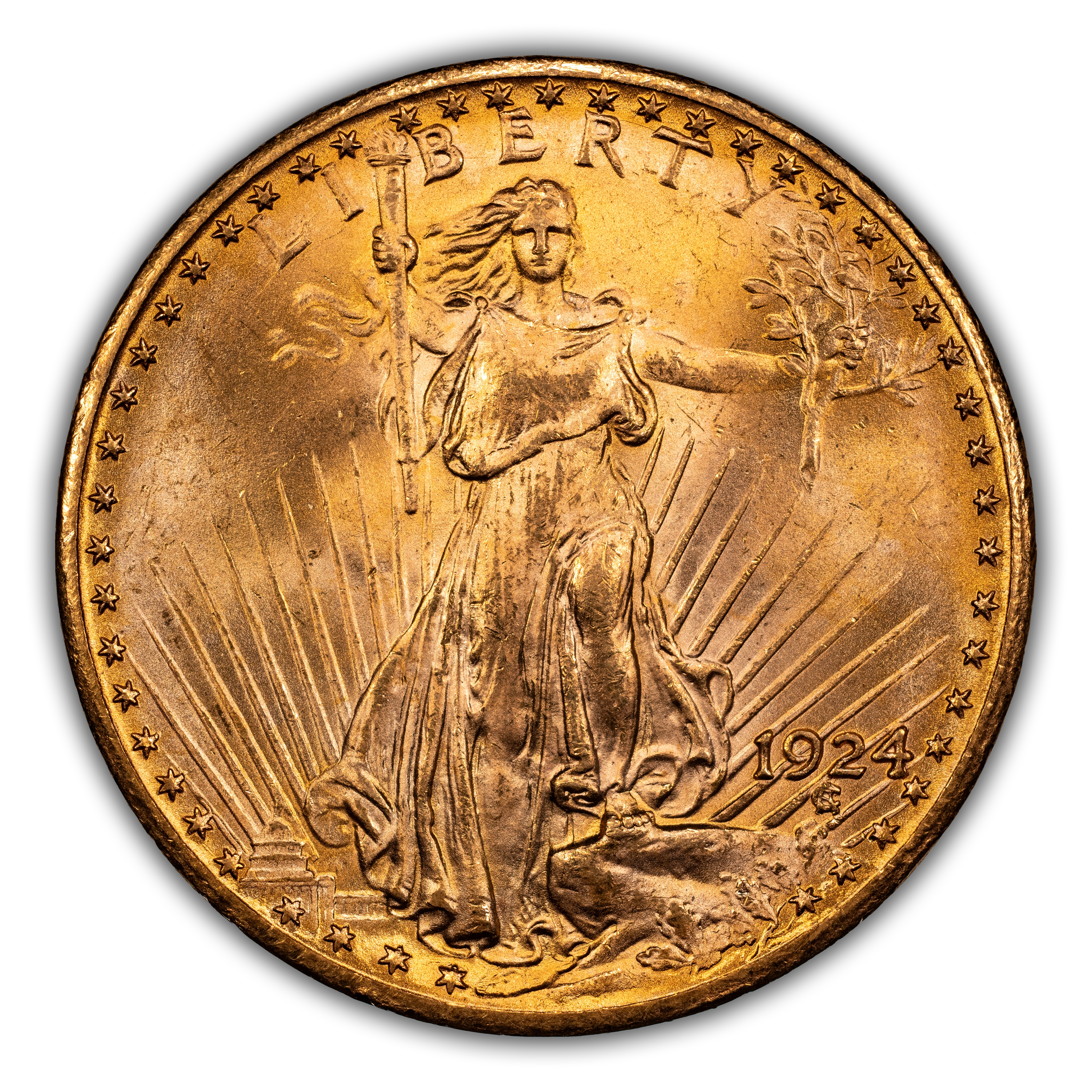1924 $20  Doubled Die Obverse, FS-101 MS thumbnail 6