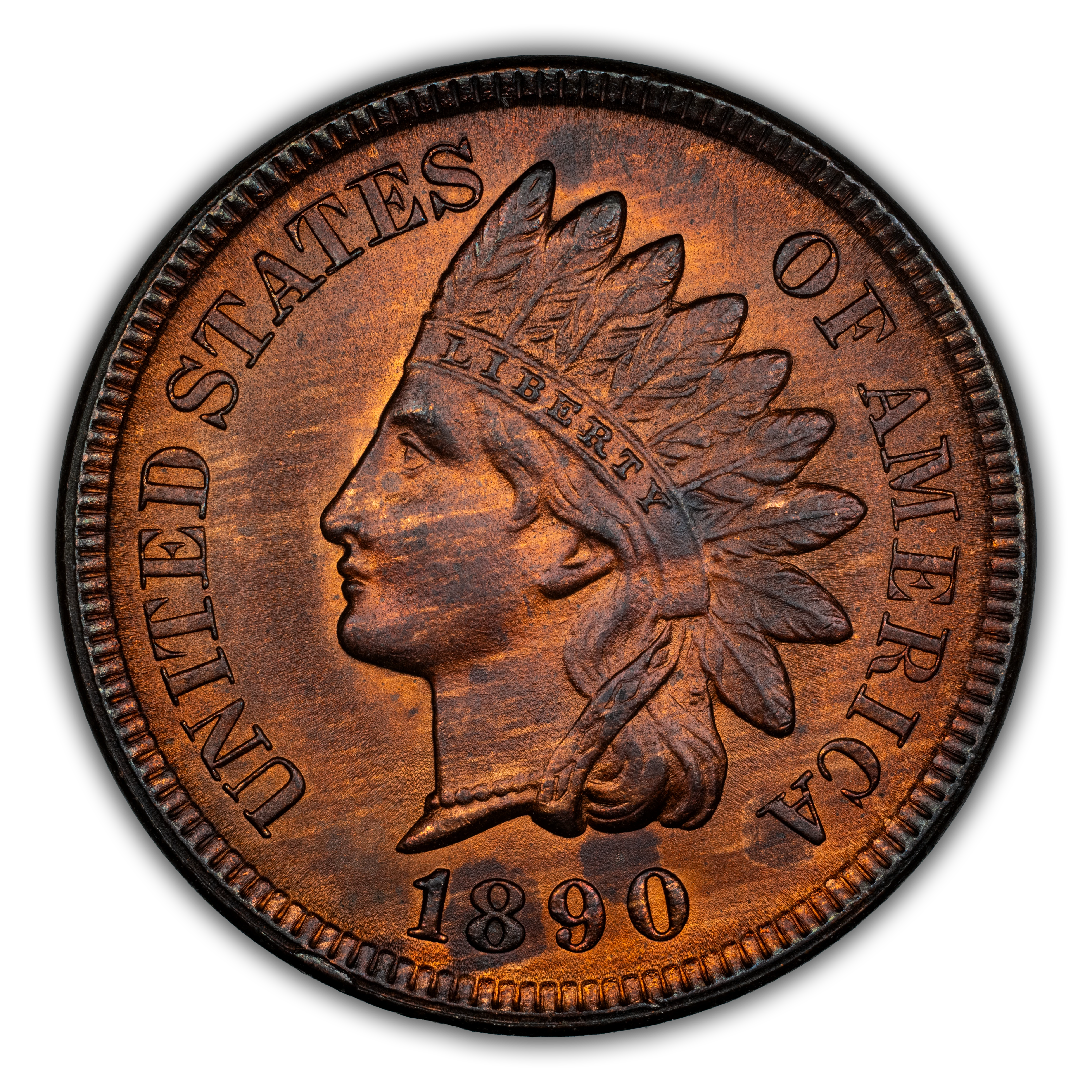 1890 1c Misaligned Die Clash, FS-901, S-16 MS RB thumbnail 2