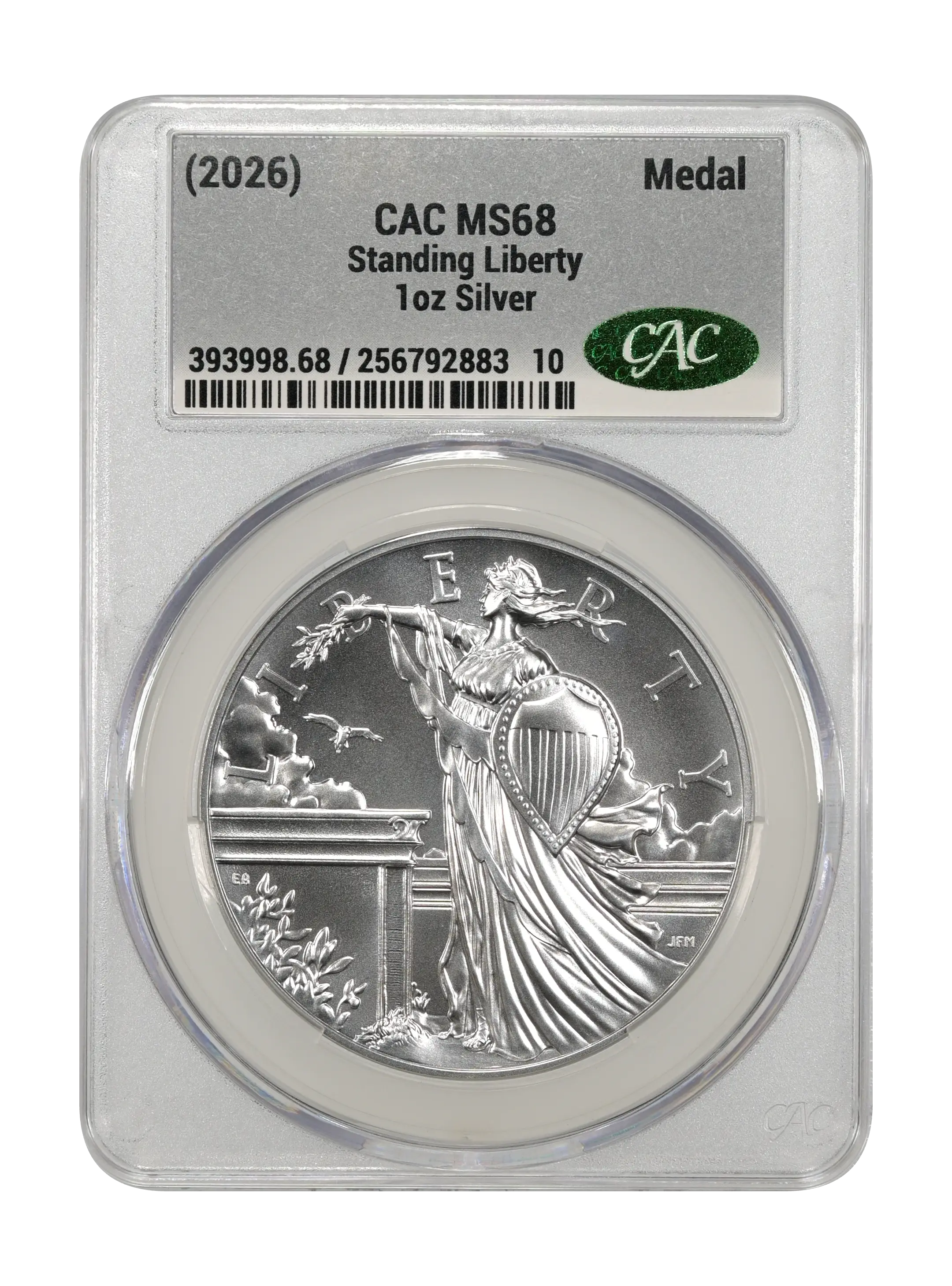 (2026) Medal 1oz Silver, Standing Liberty MS thumbnail 14