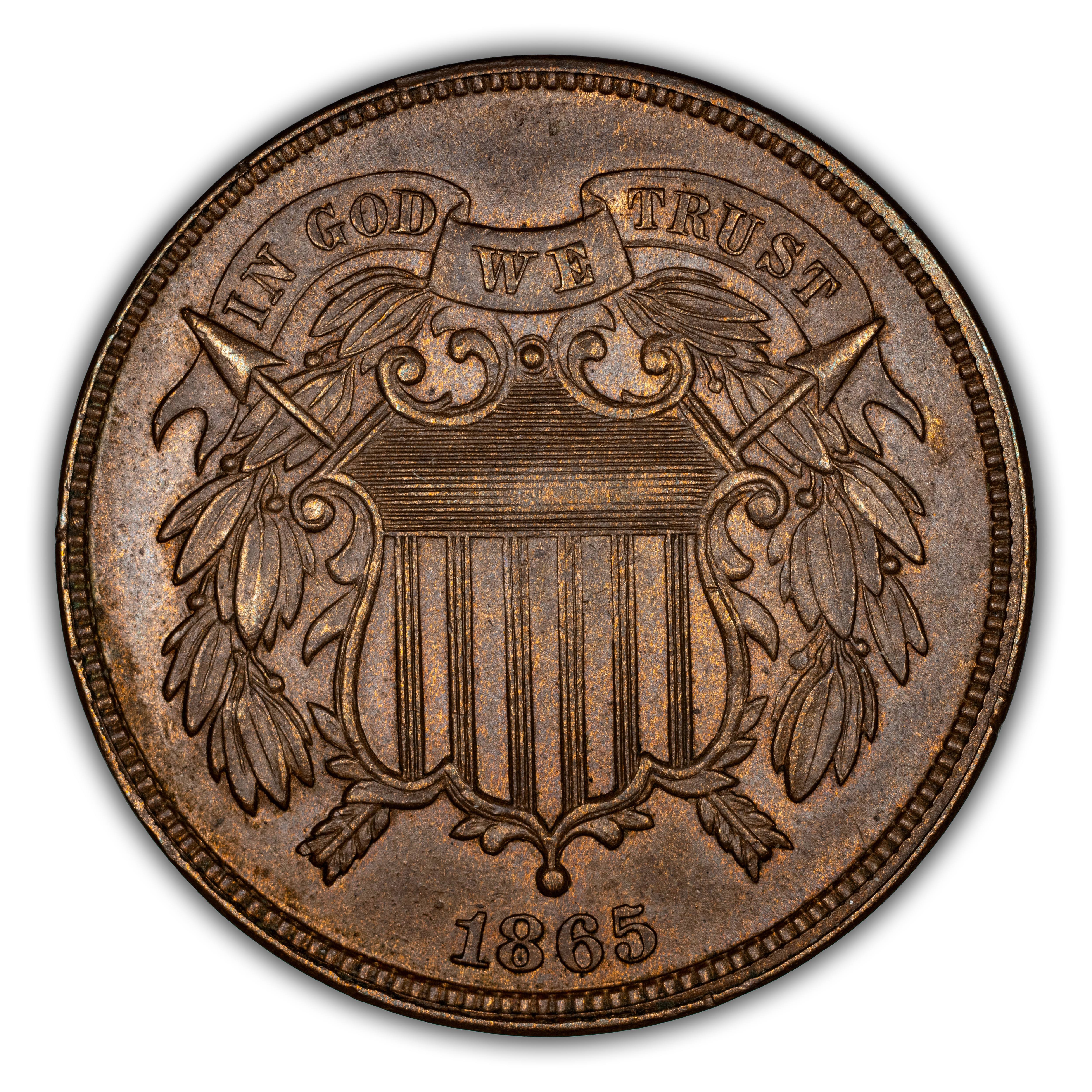 1865 2c Fancy 5 MS BN thumbnail 2