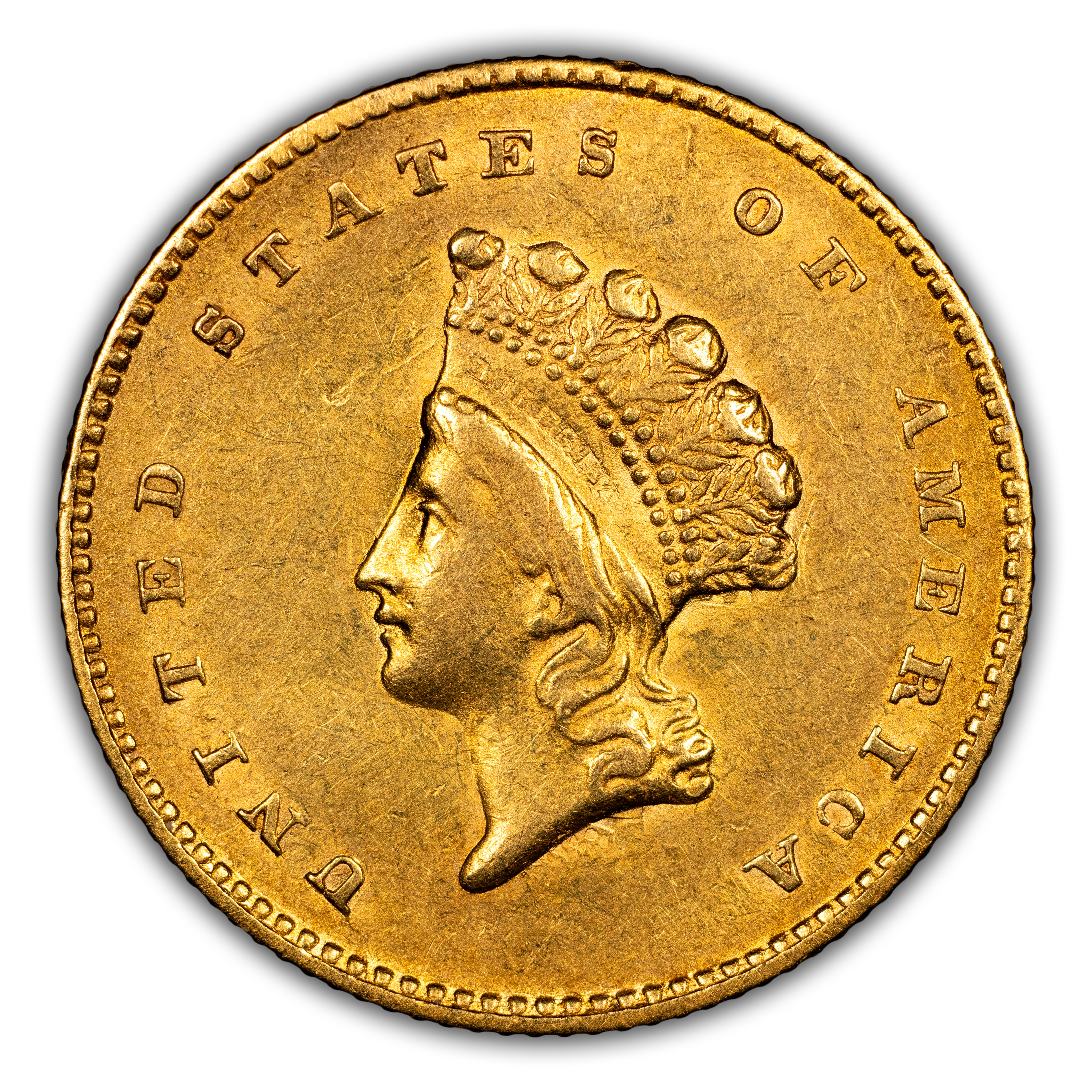 1855 G$1 Type 2 MS thumbnail 5