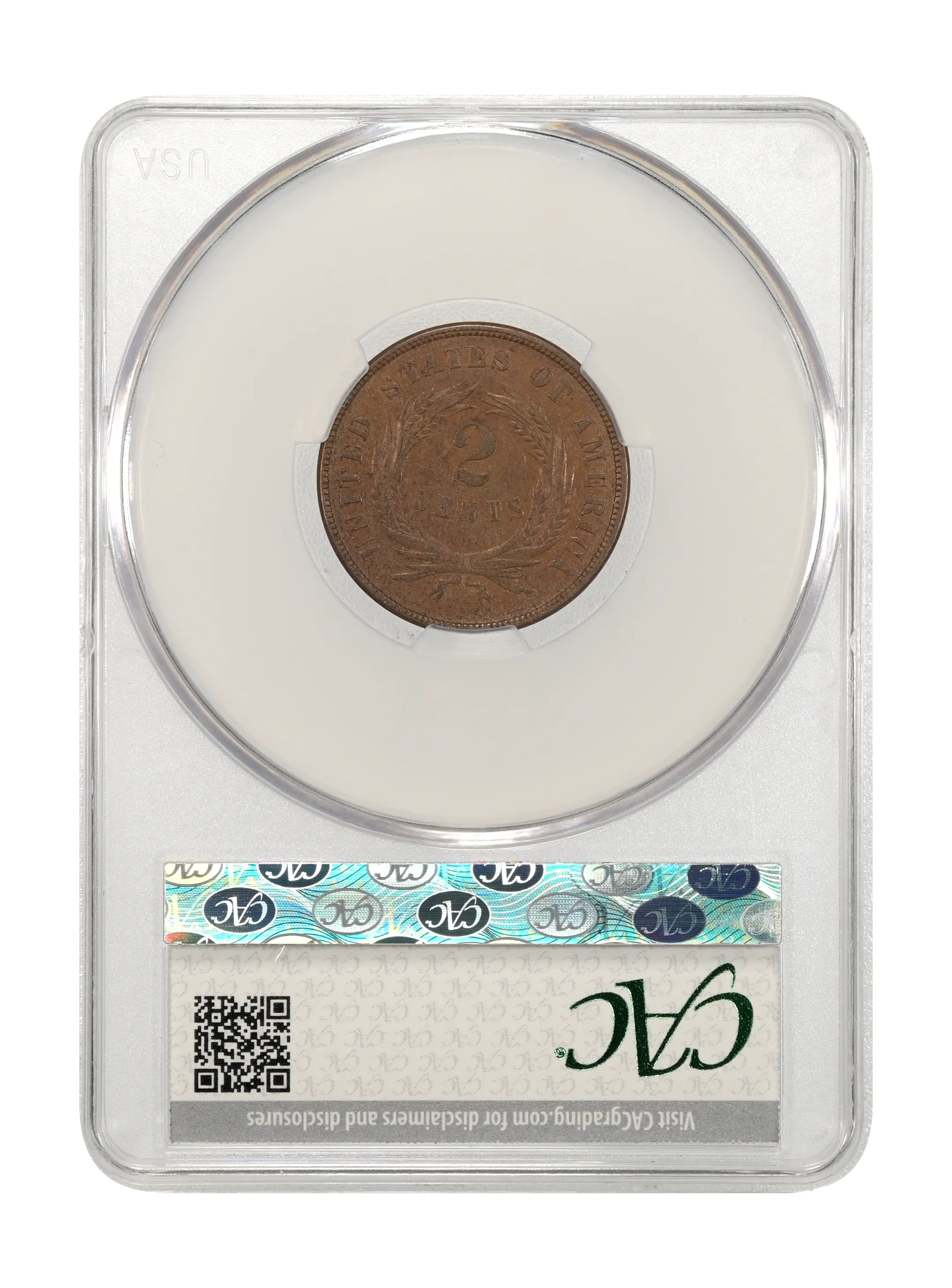 1867 2c Doubled Die Obverse , FS-101 MS BN thumbnail 18