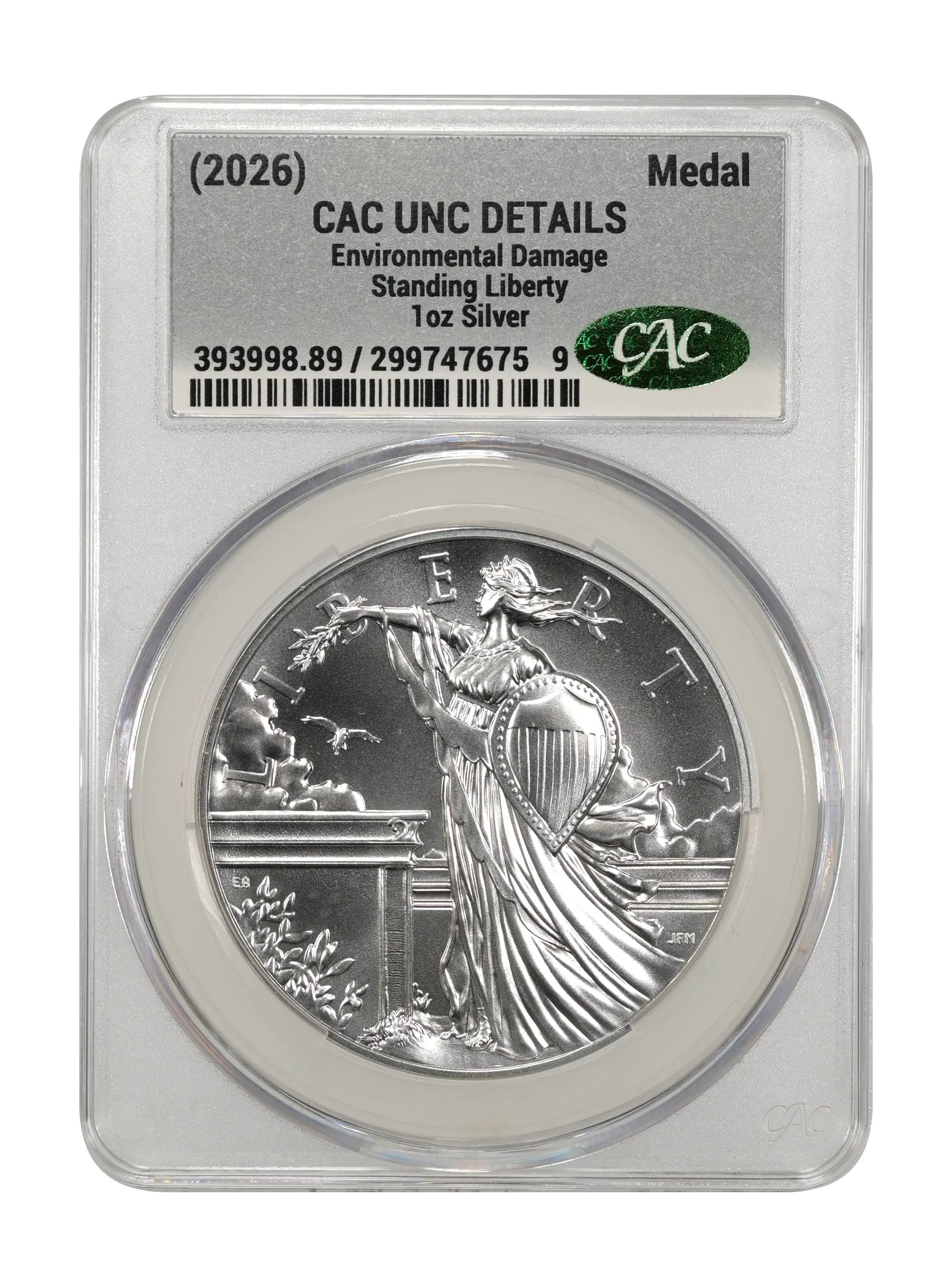 (2026) Medal 1oz Silver, Standing Liberty MS thumbnail 15
