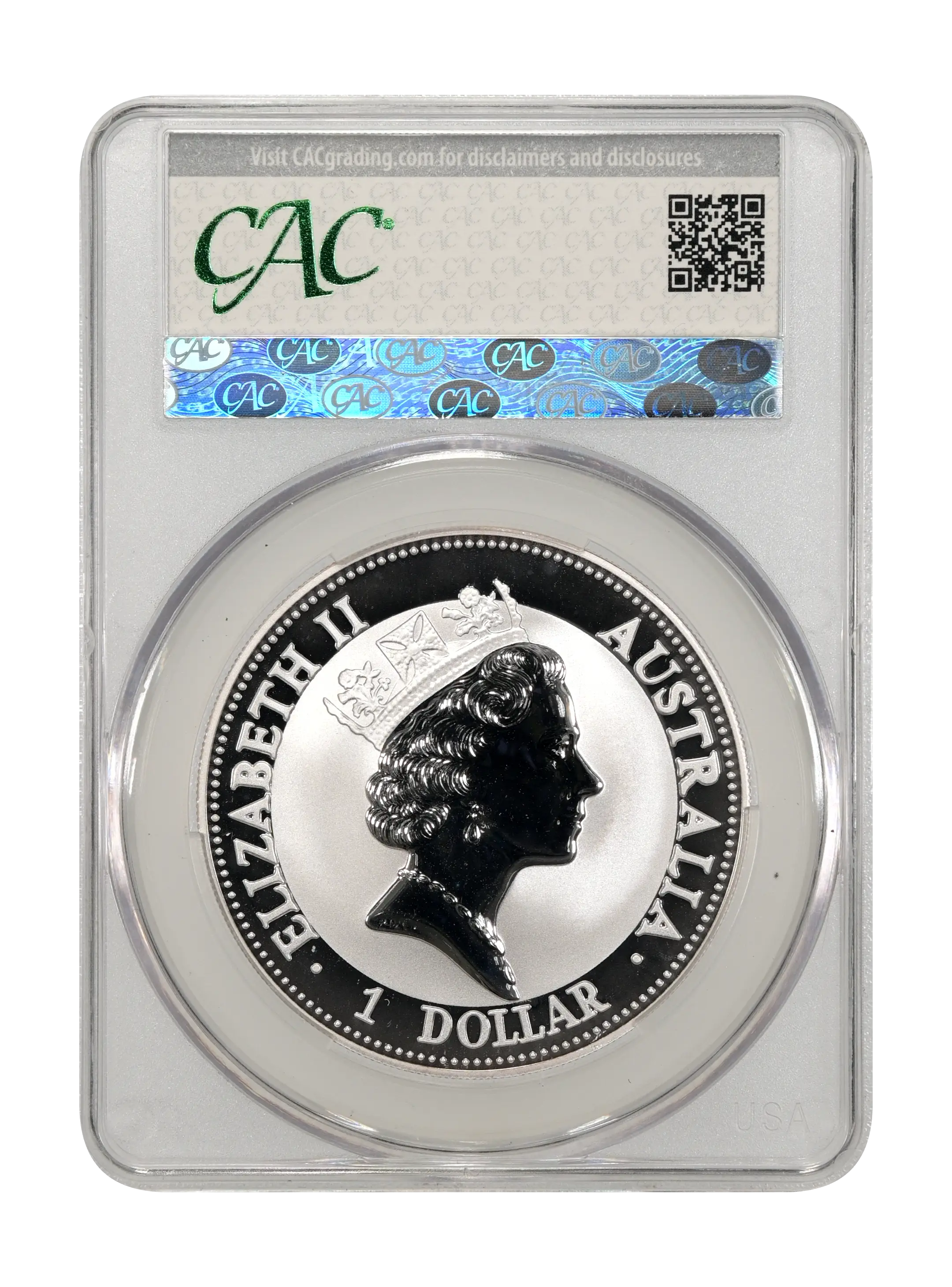 1993 S$1 1oz Silver, Kookaburra MS thumbnail 4