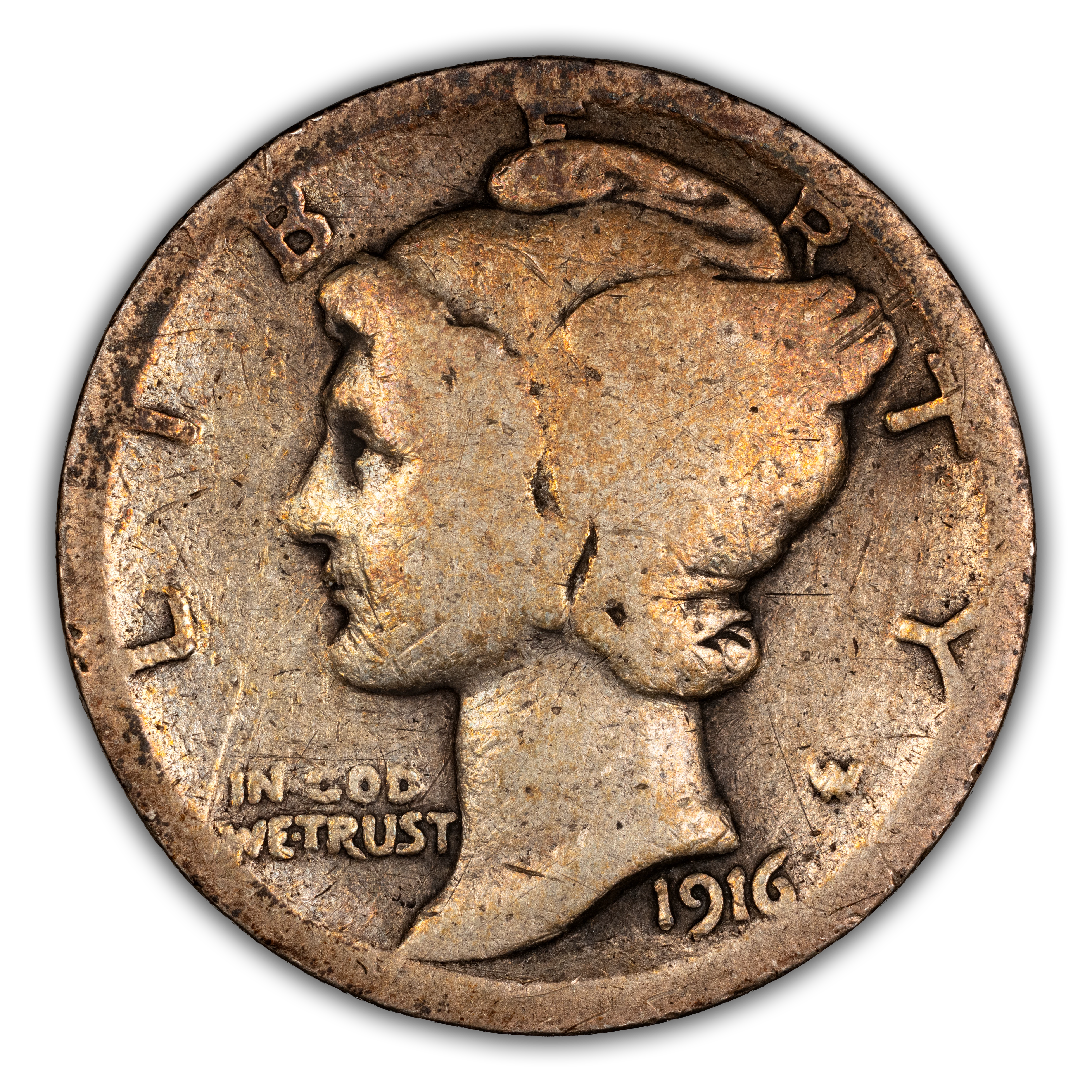 1916-D 10c MS thumbnail 5