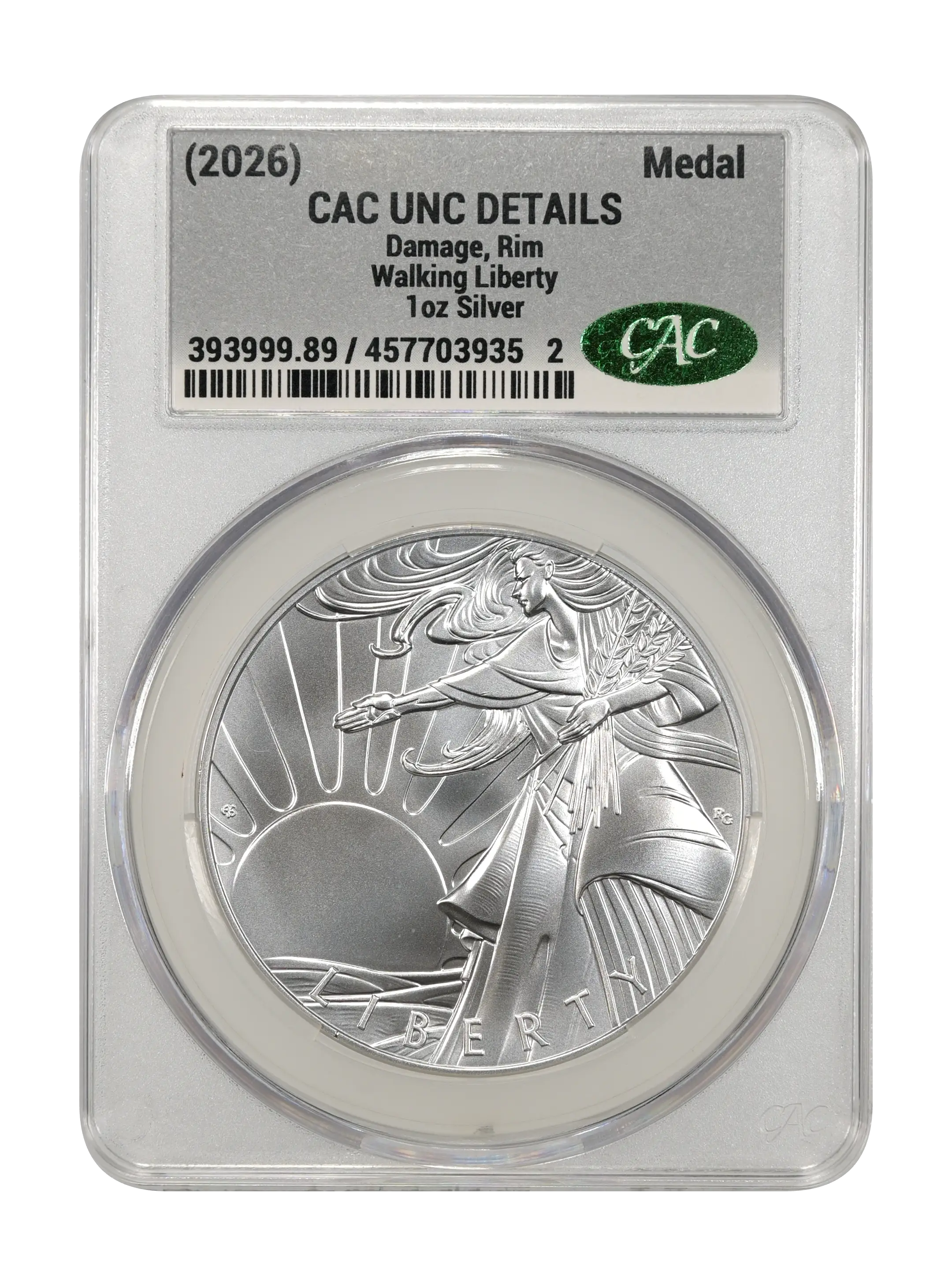 (2026) Medal 1oz Silver, Walking Liberty MS thumbnail 4