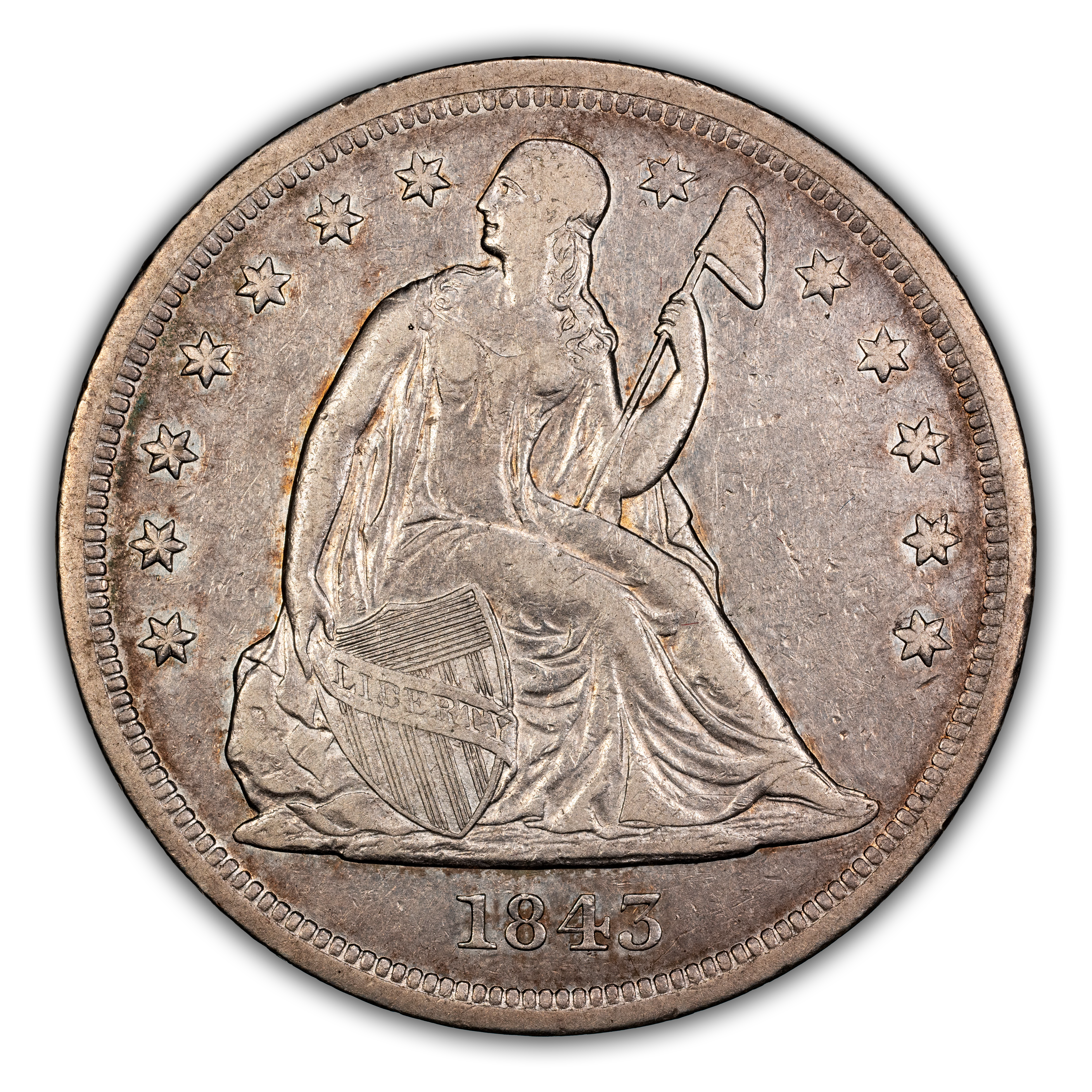1843 $1  MS thumbnail 3