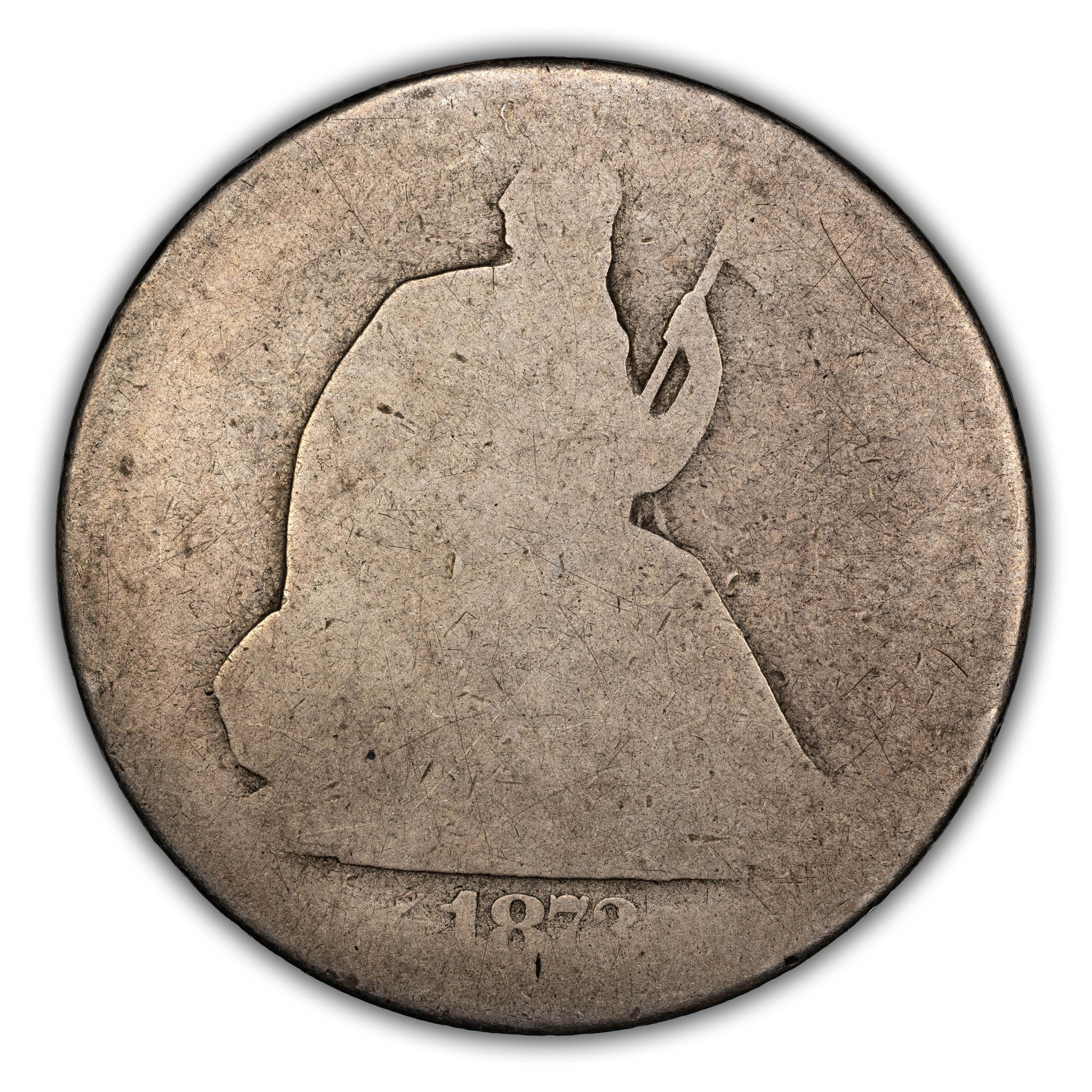 1873-CC 50c Arrows MS