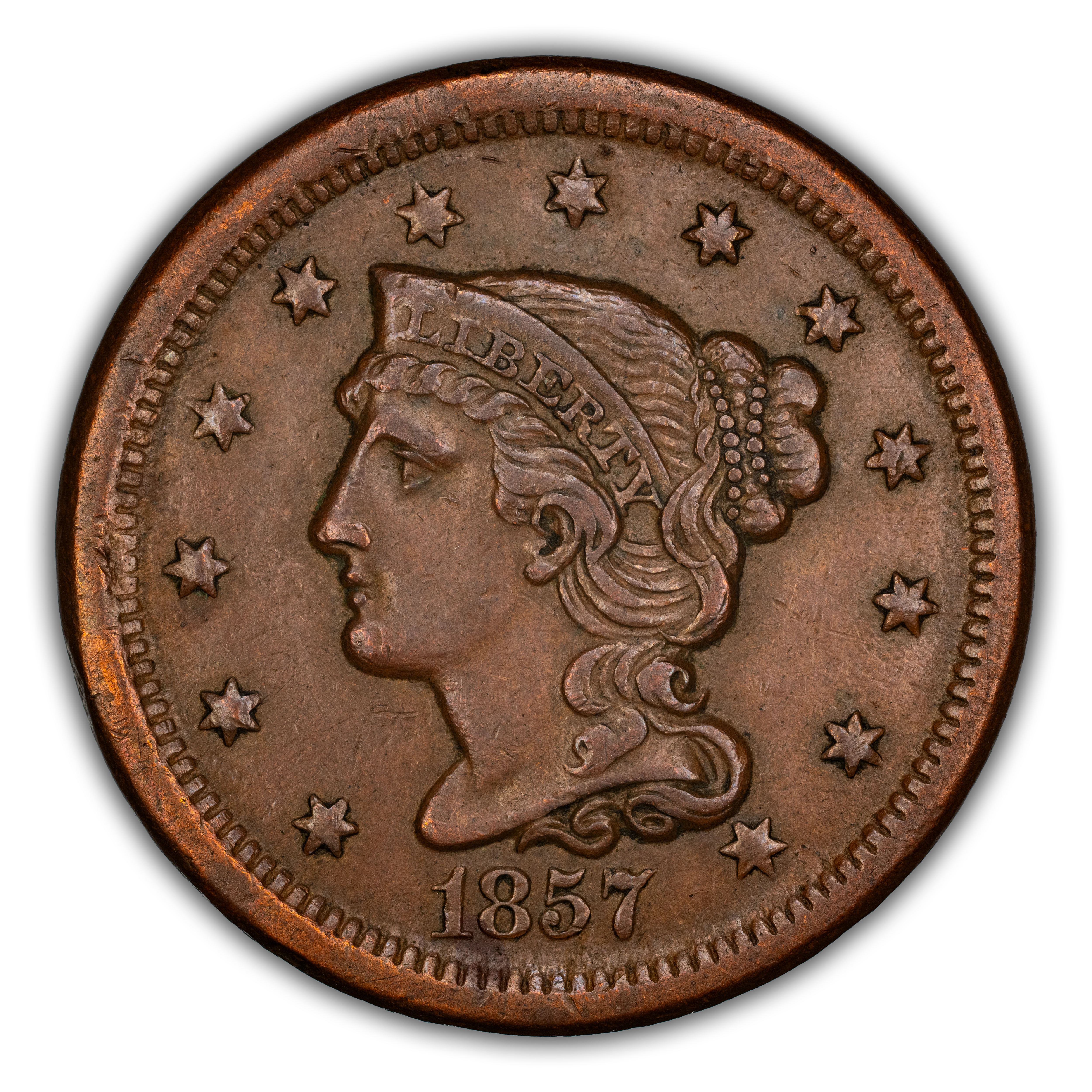 1857 1c Small Date MS BN thumbnail 3