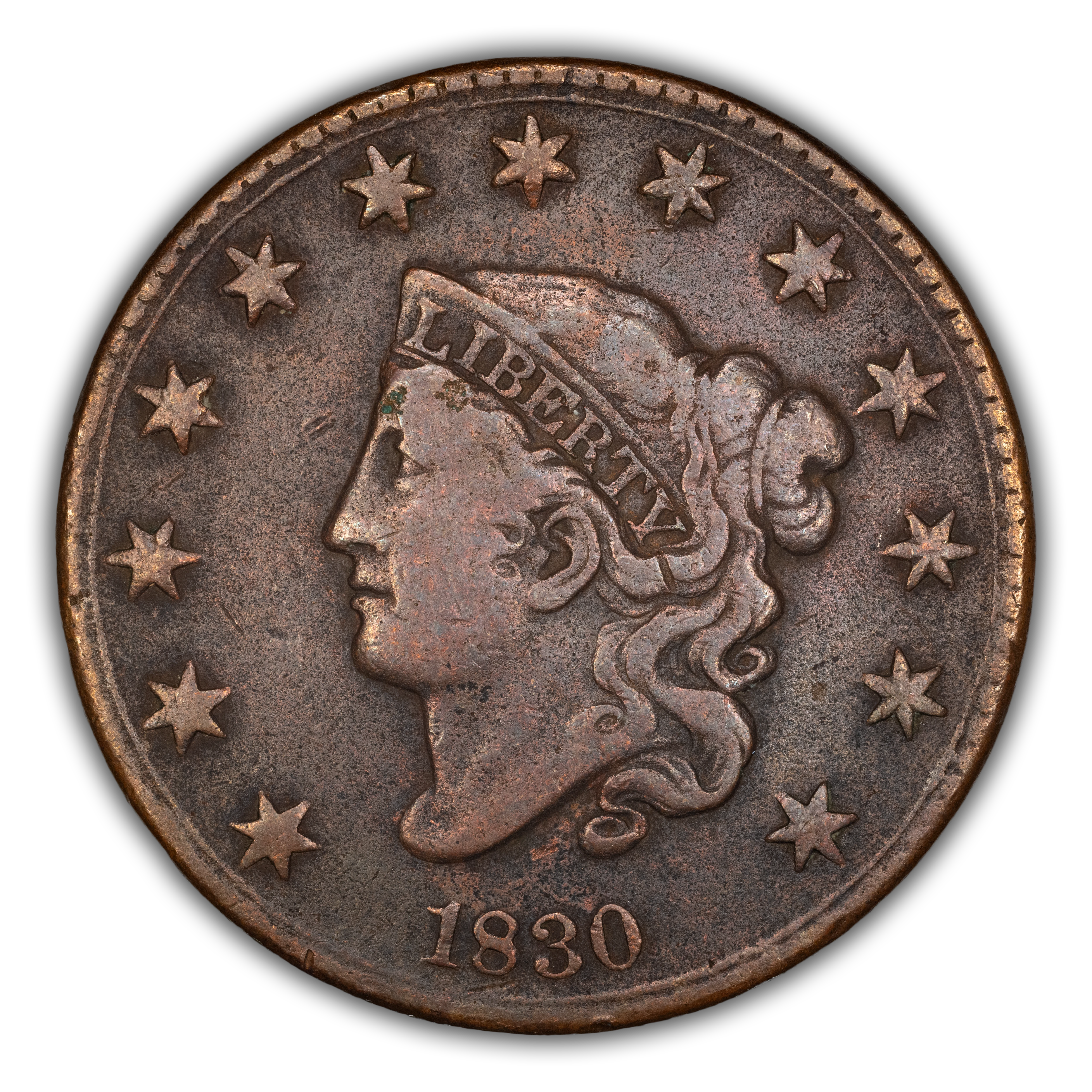 1830 1c Large Letters MS BN