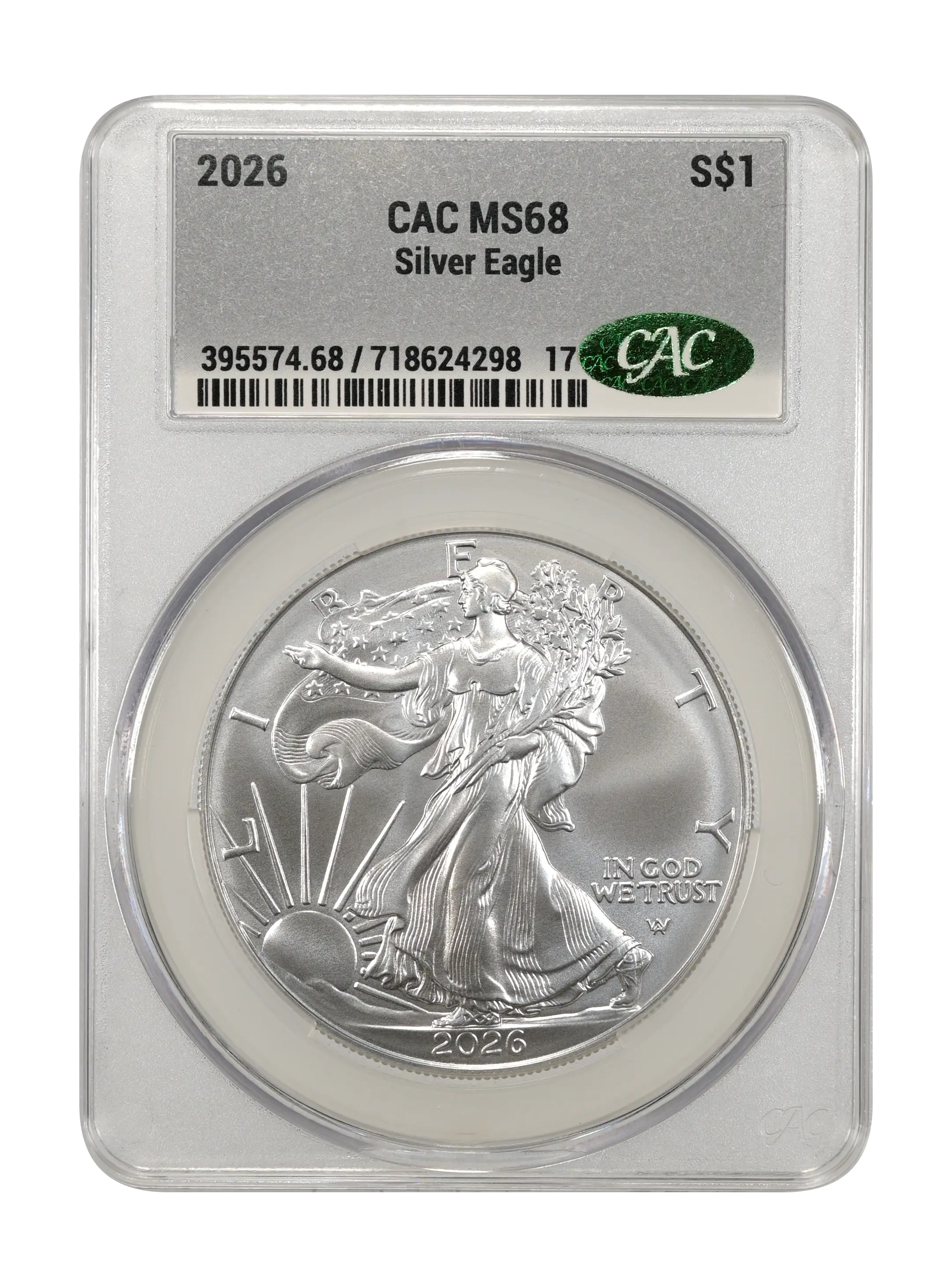 2026 $1  Silver Eagle MS thumbnail 2