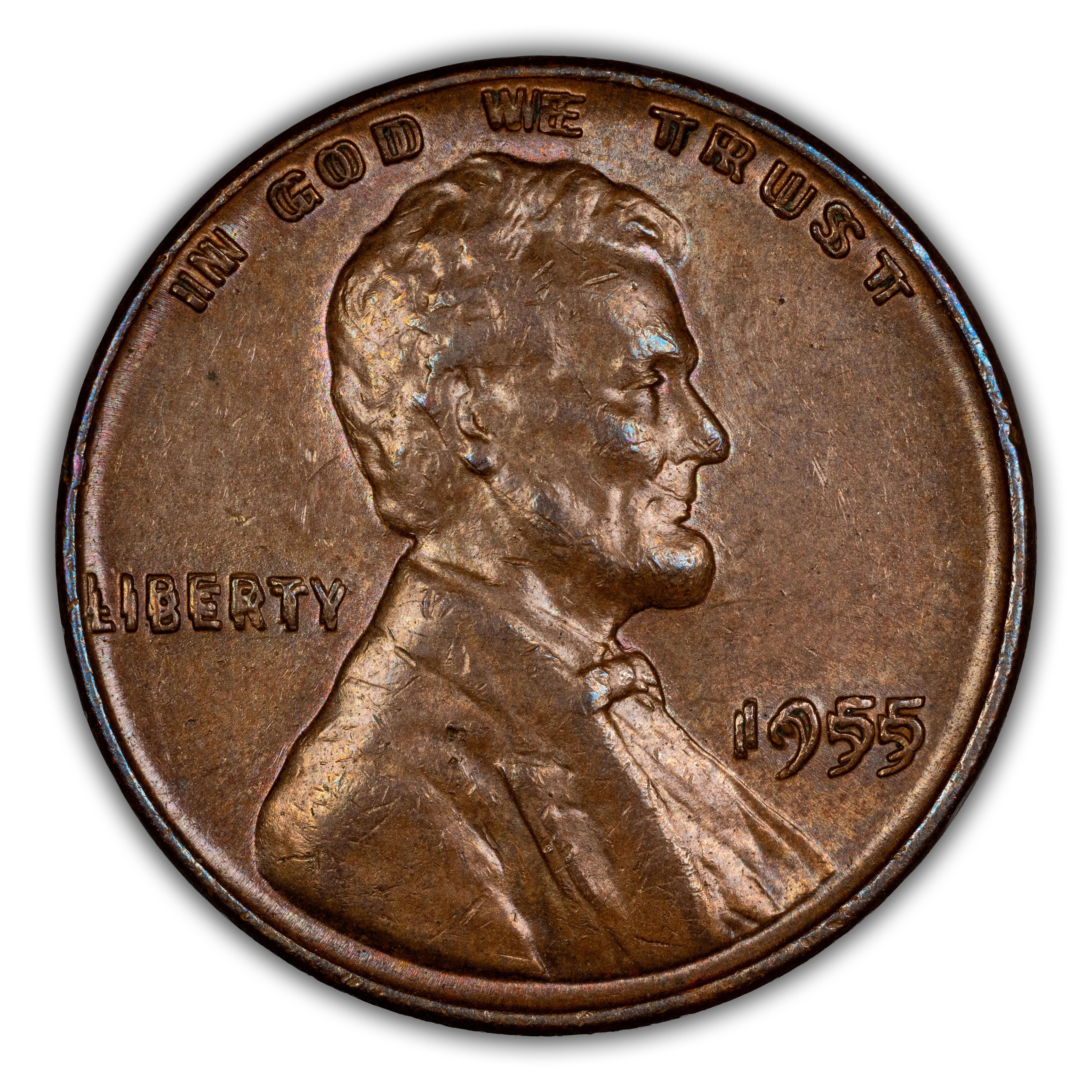 1955 1c Doubled Die Obverse MS BN thumbnail 6