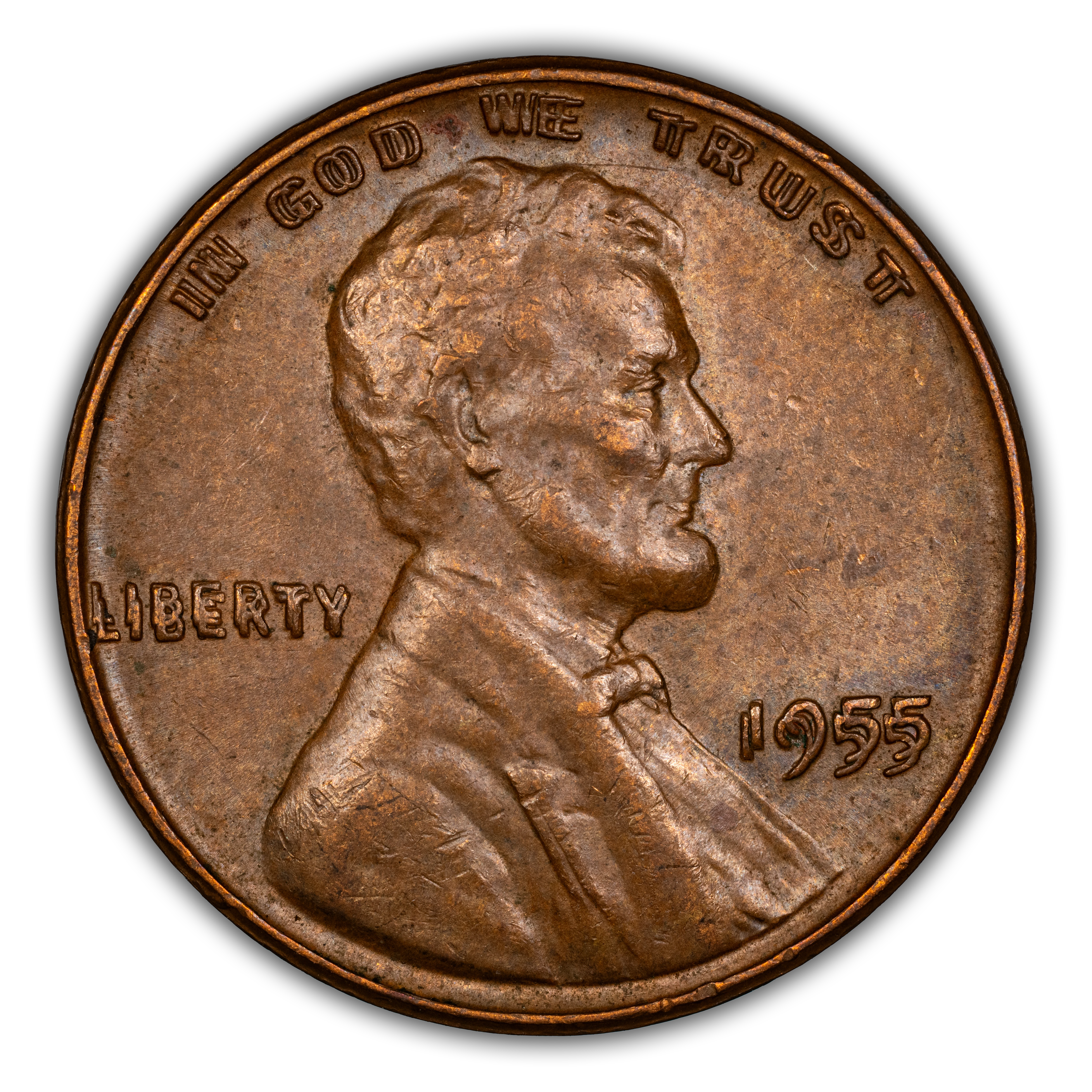 1955 1c Doubled Die Obverse MS BN thumbnail 7