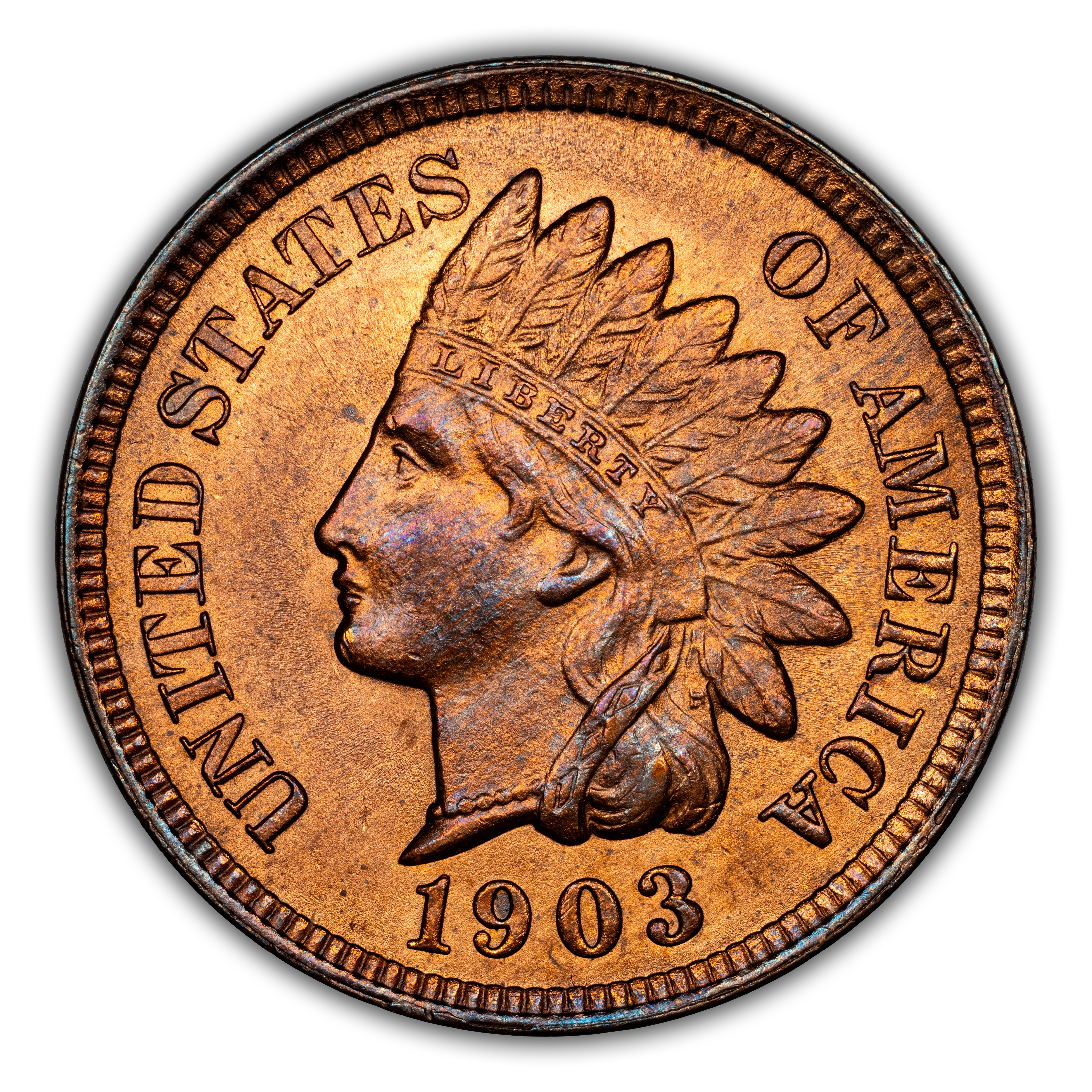 1903 1c Die Gouge by DS, S-30 MS RB thumbnail 2
