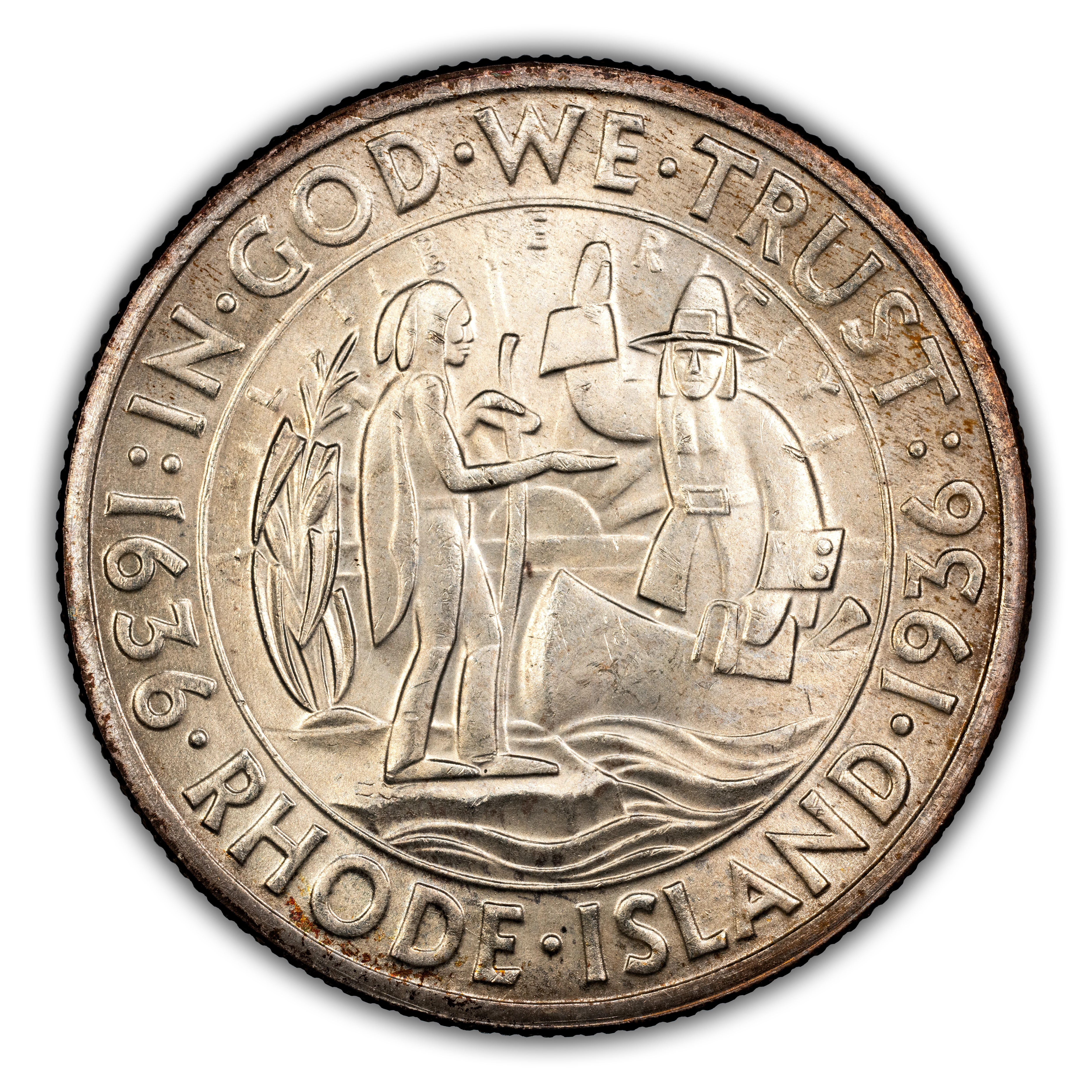 1936 50c Rhode Island MS thumbnail 3