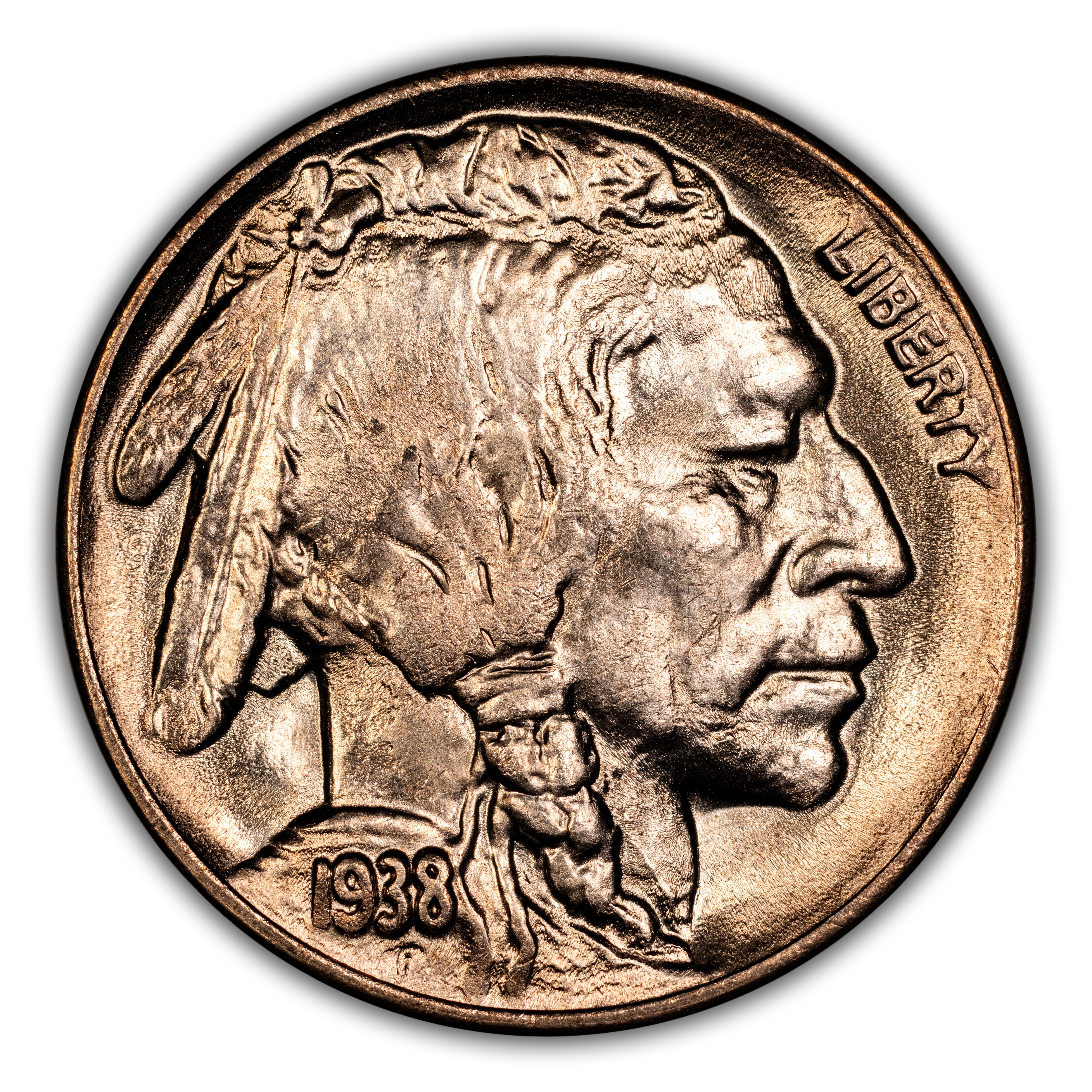 1938-D/D 5c Buffalo MS thumbnail 3