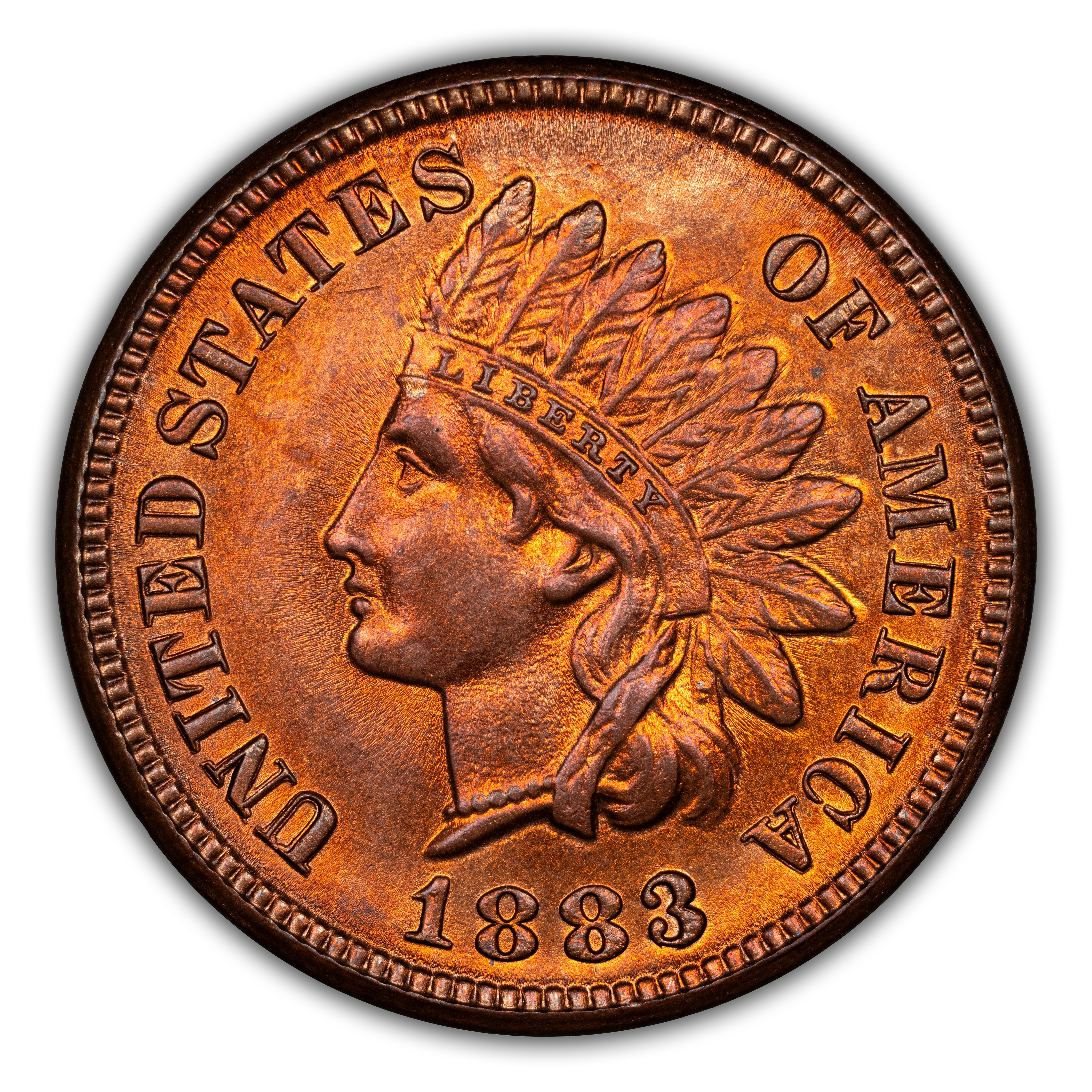 1883 1c Doubled Die Reverse, FS-801, S-6 MS BN thumbnail 2