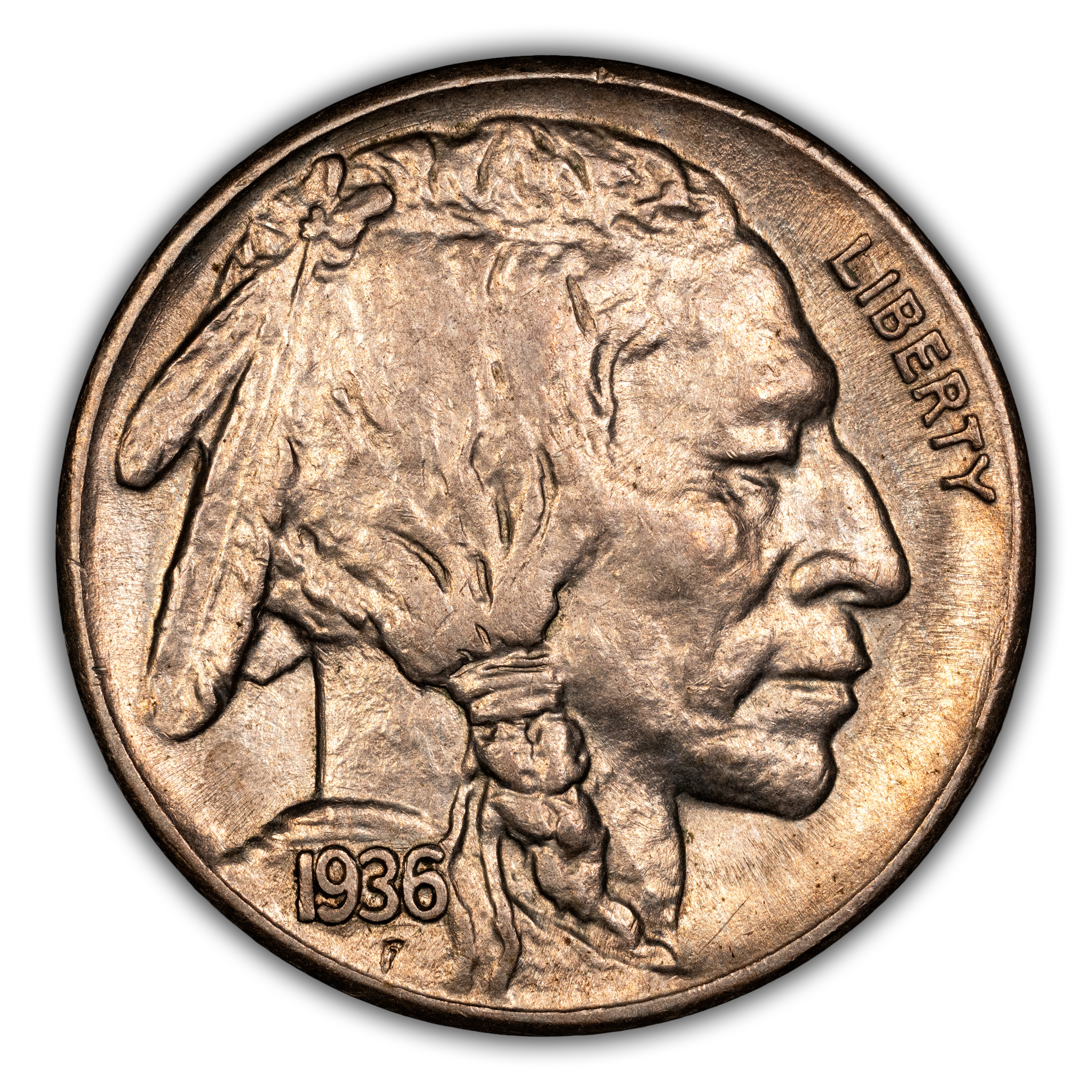 1936-S/S 5c Repunched Mintmark, FS-501 MS