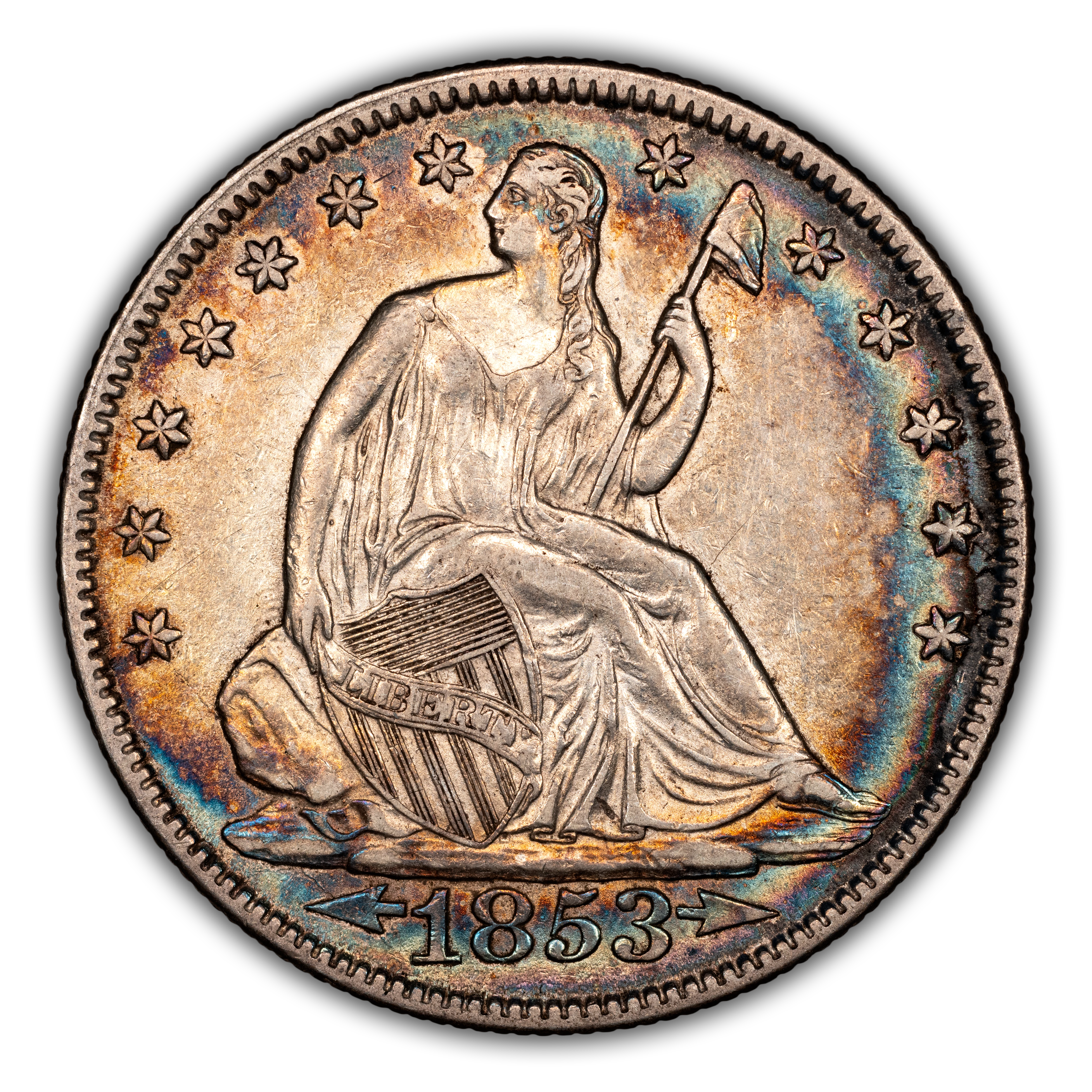 1853 50c Arrows & Rays, DDR, FS-801 MS thumbnail 3