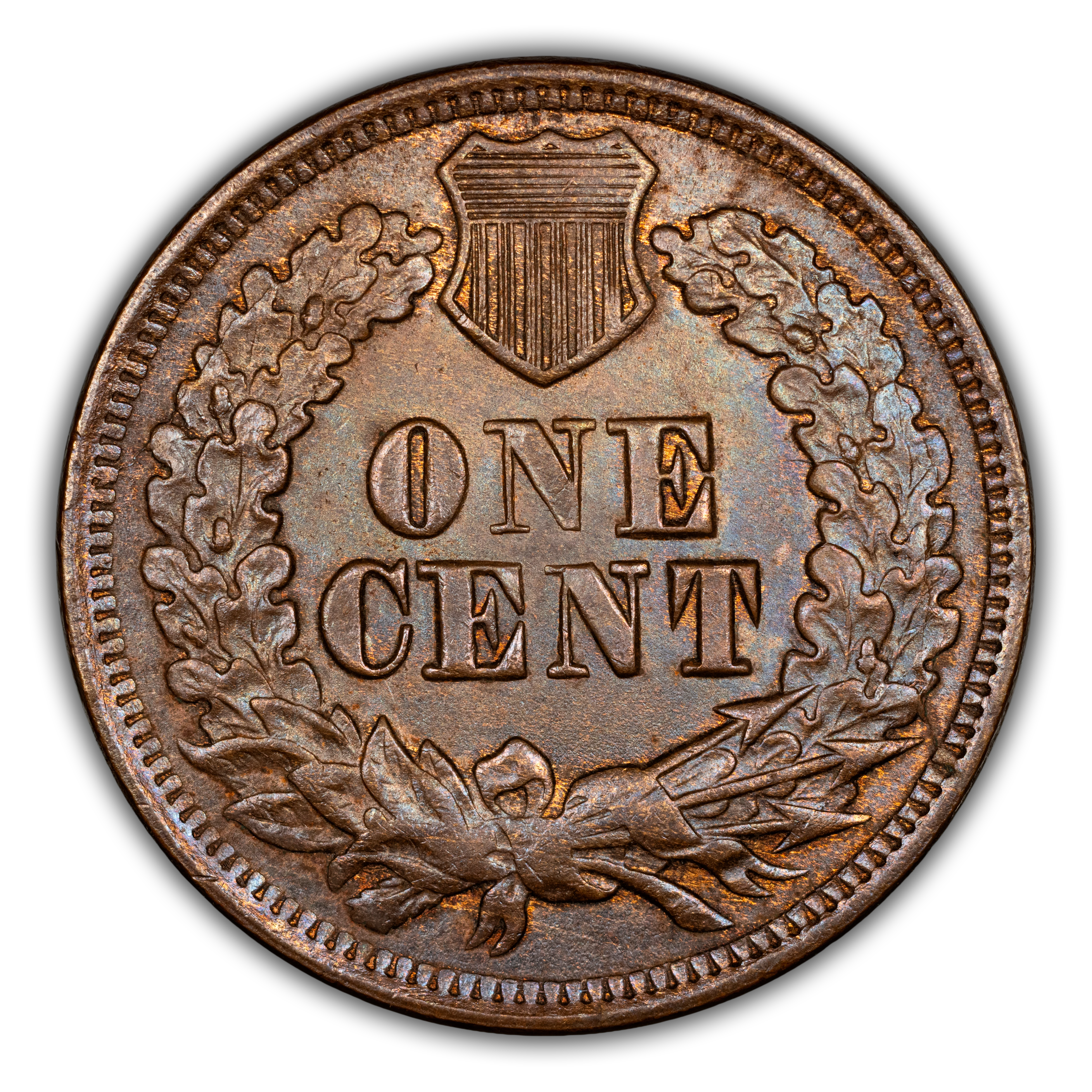 1868 1c Doubled Die Obverse, FS-101, S-1 MS BN thumbnail 2