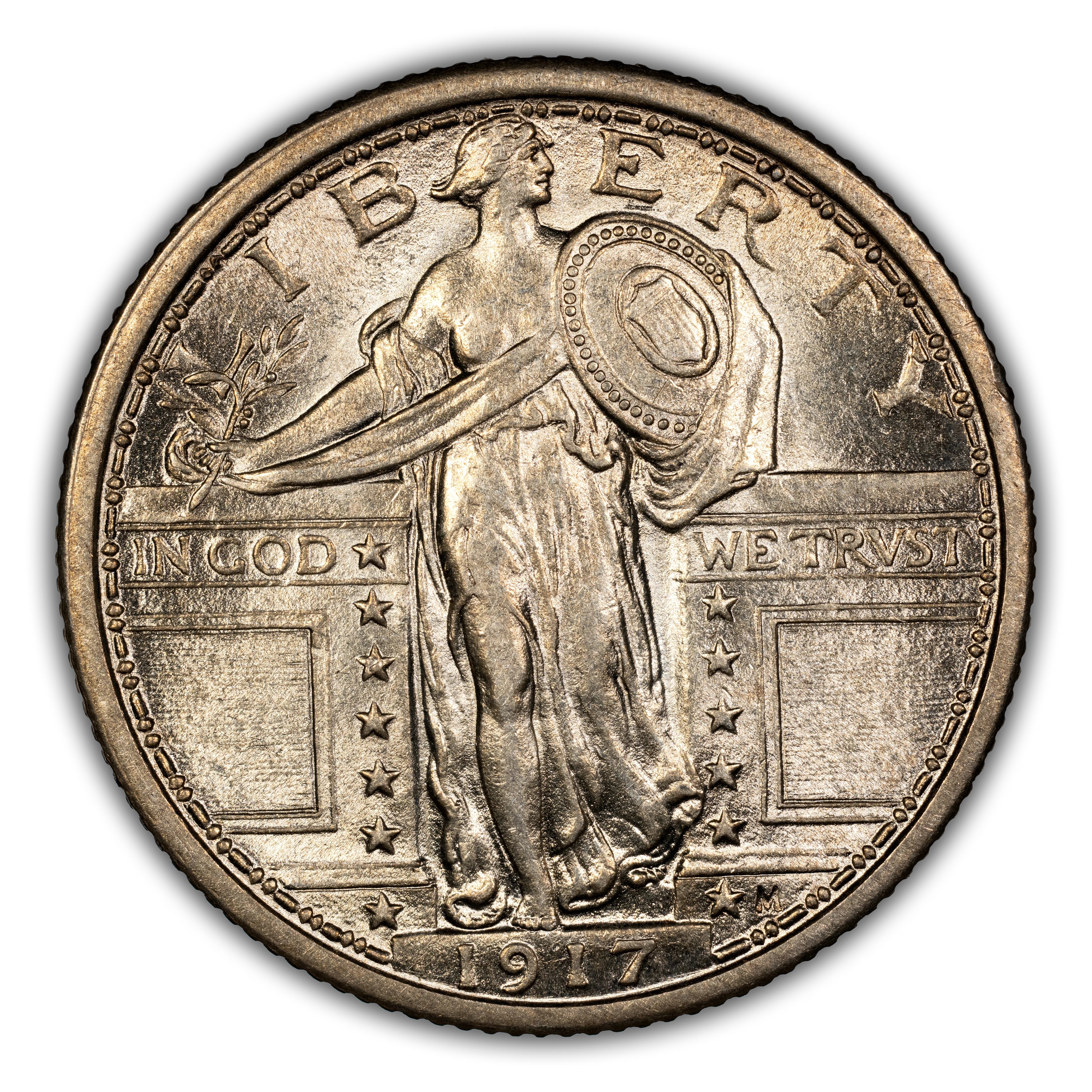 1917 25c Type 1 MS FH thumbnail 10