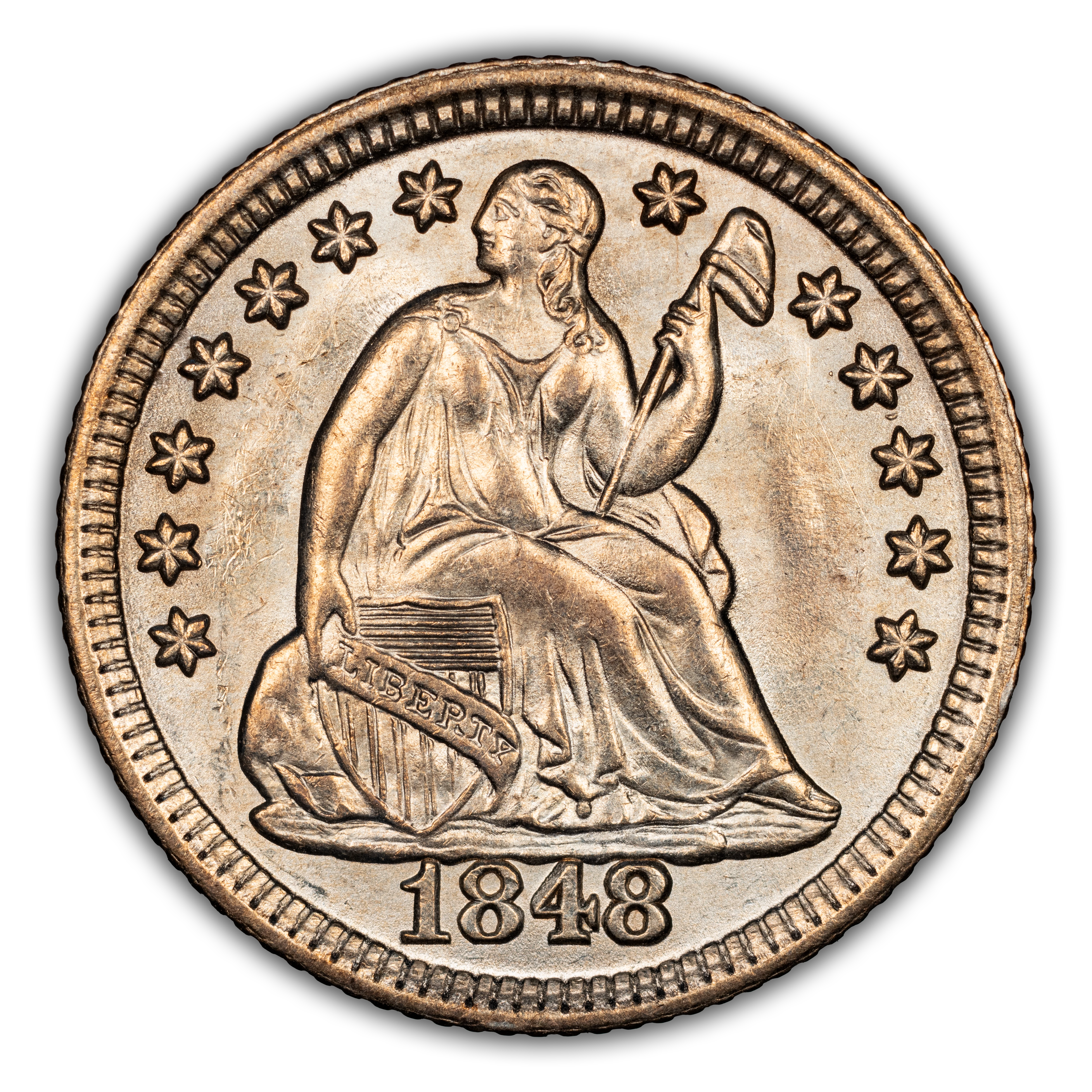 1848 H10c Medium Date MS