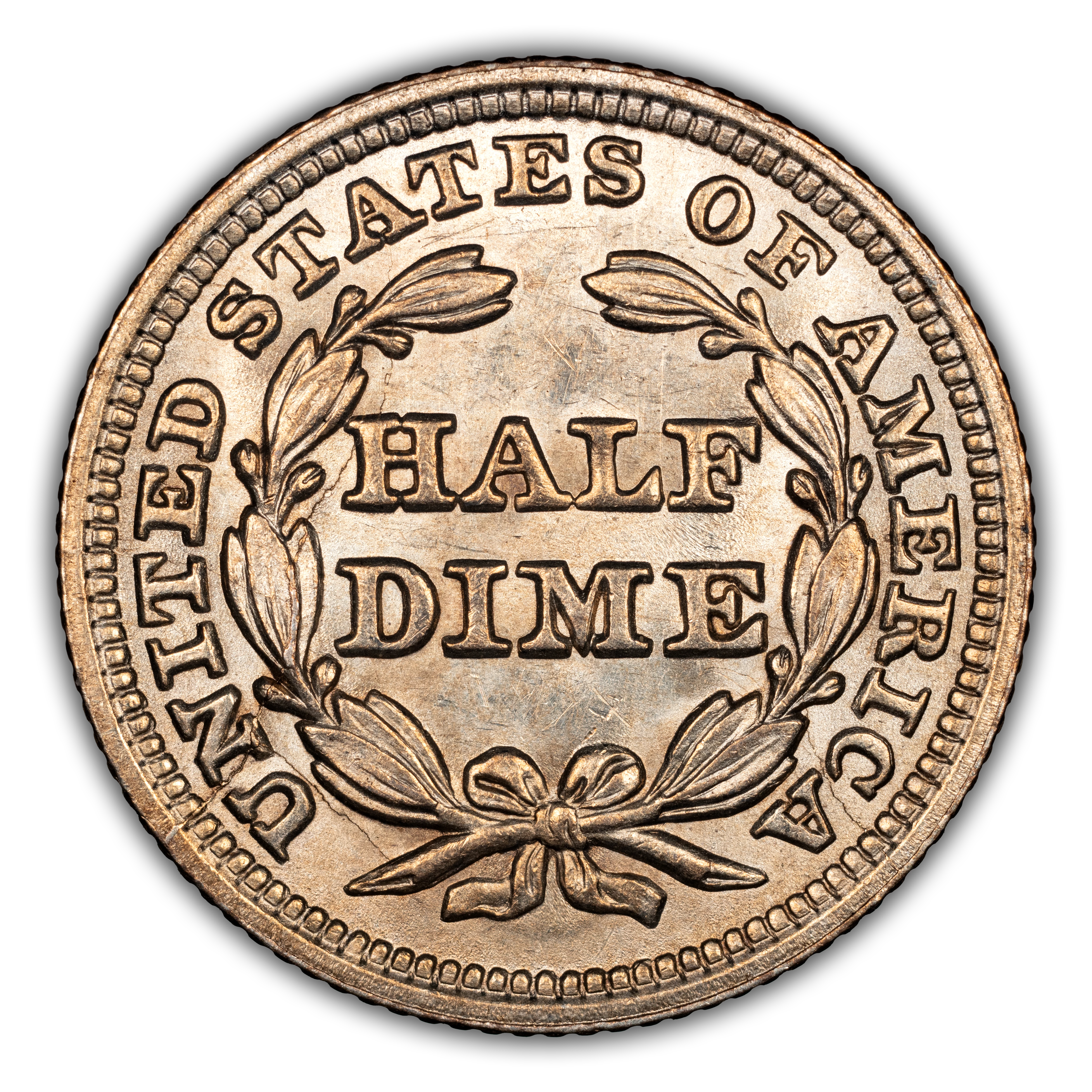 1848 H10c Medium Date MS62 CAC thumbnail 22