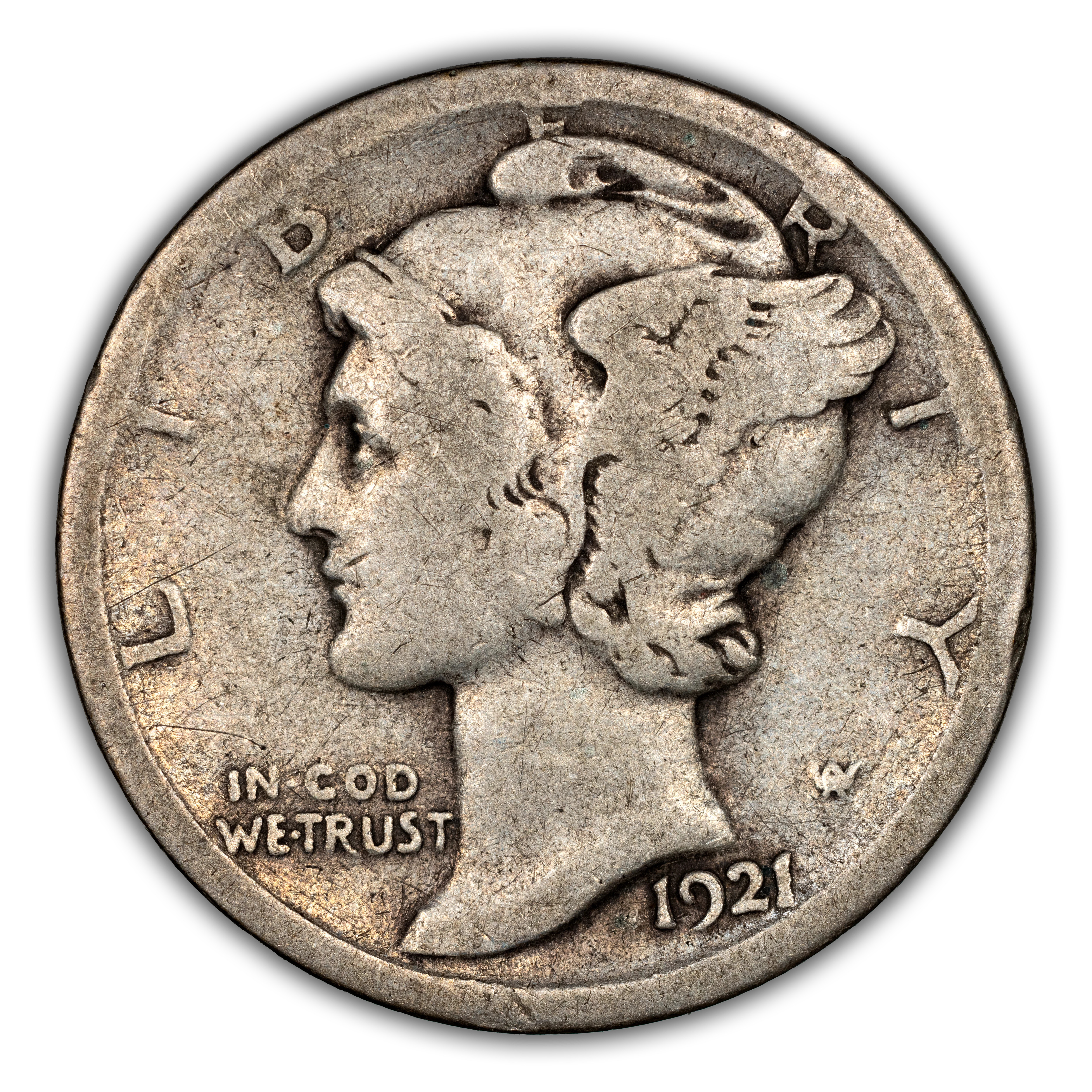 1921-D 10c MS thumbnail 2